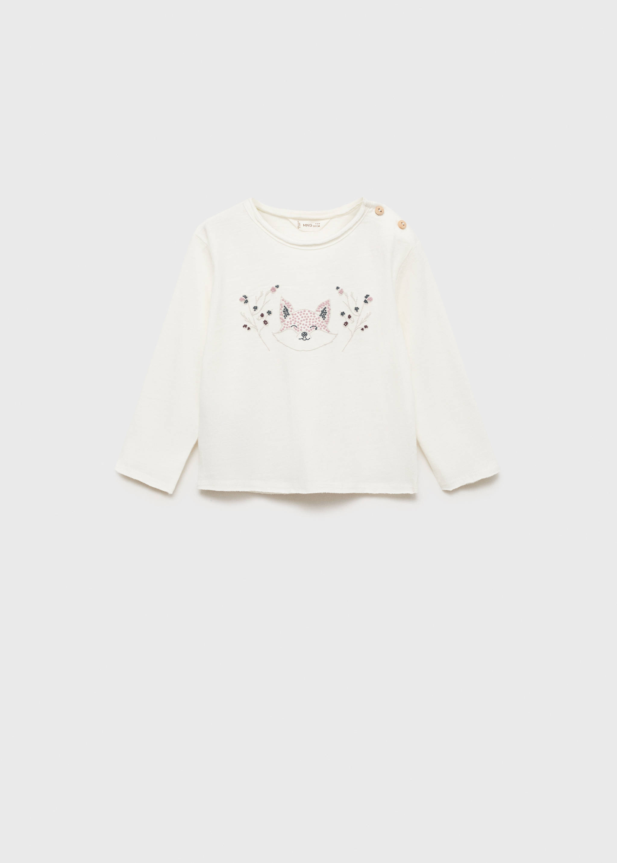 T-shirt with embroidered detail - Article without model