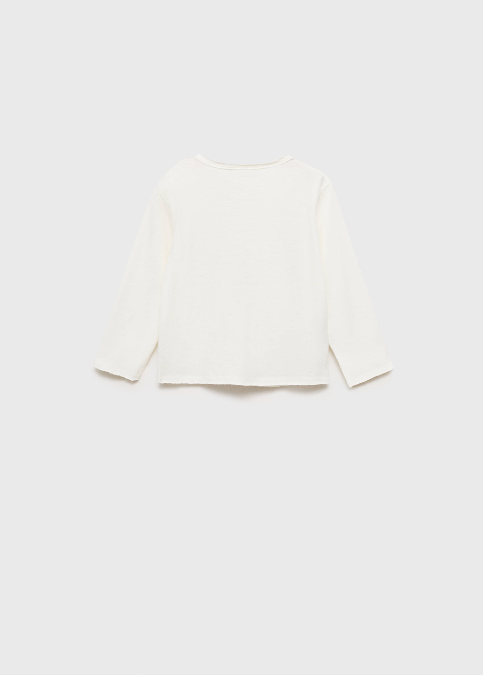 T-shirt with embroidered detail - Reverse of the article