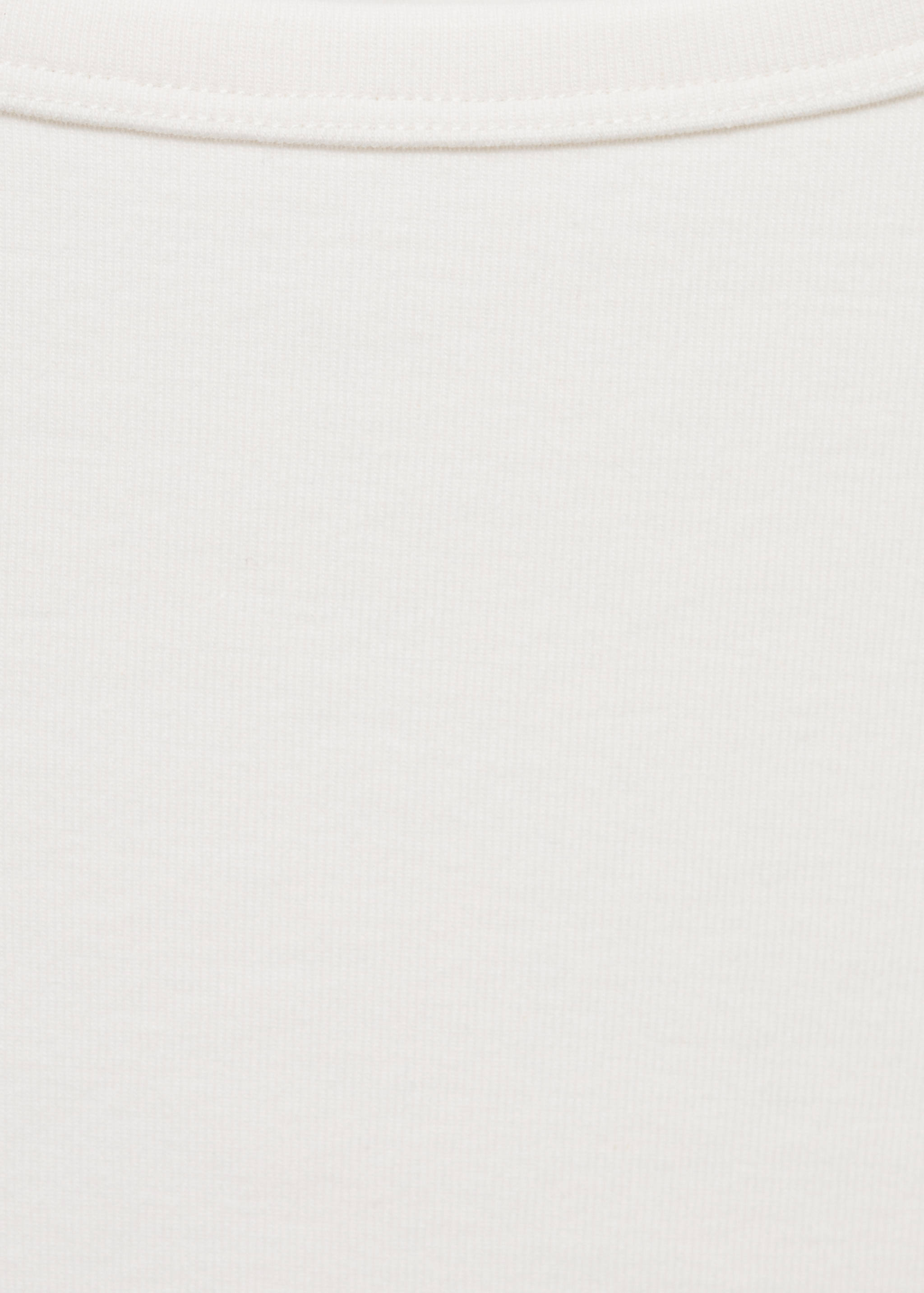 Cotton boat neck t-shirt - Details of the article 8