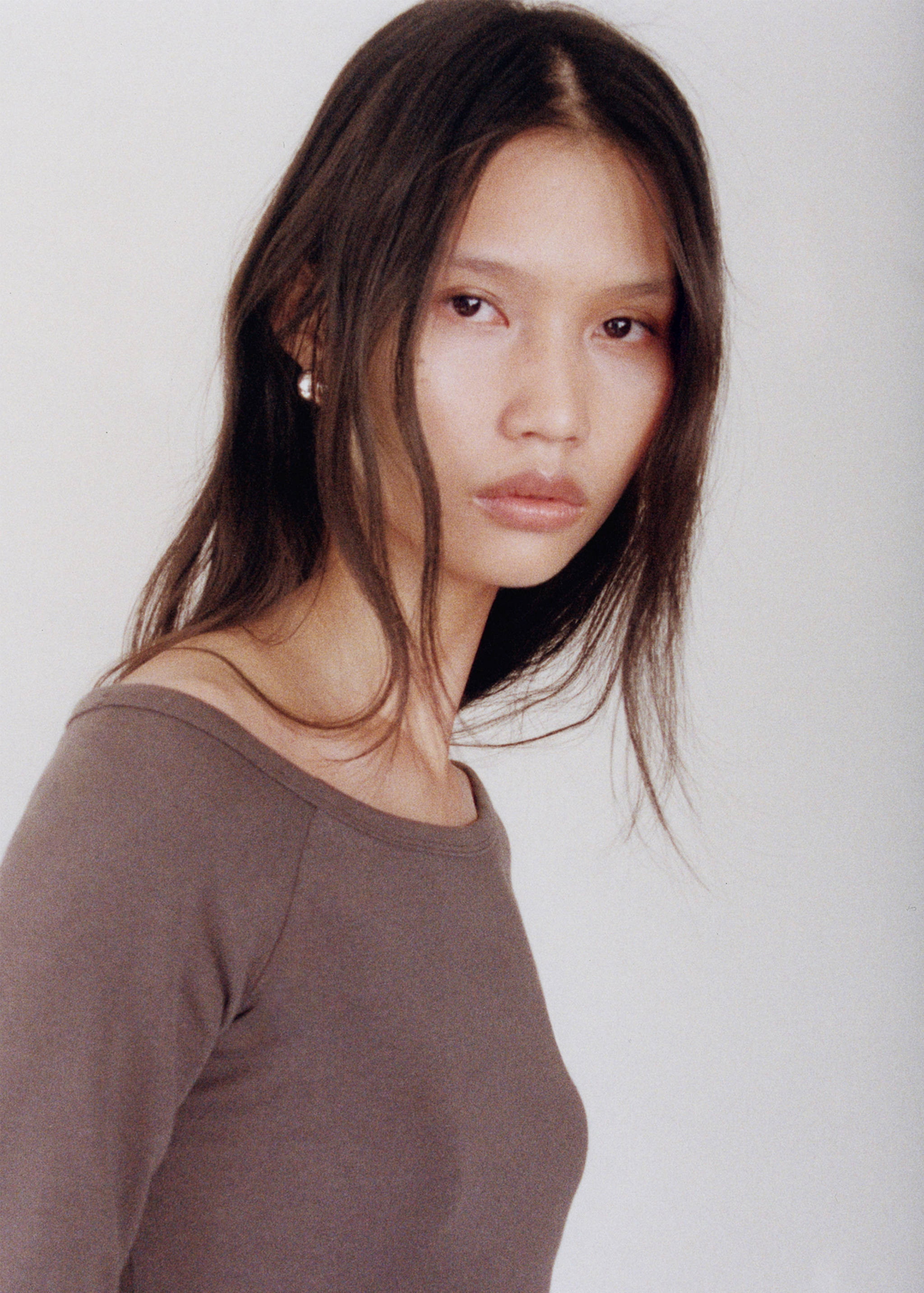 Cotton boat neck t-shirt - Details of the article 6