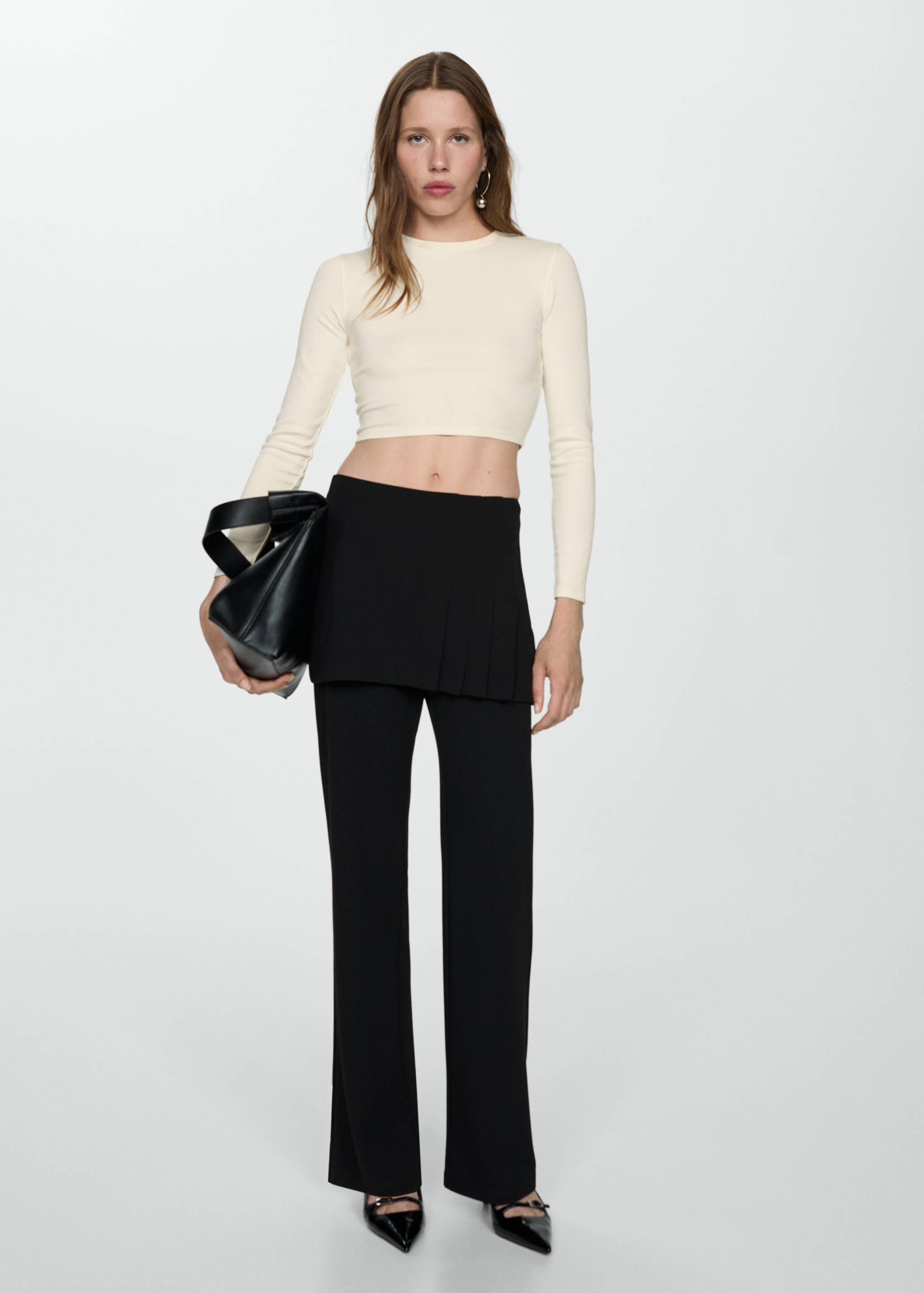 Cropped modal t-shirt - General plane