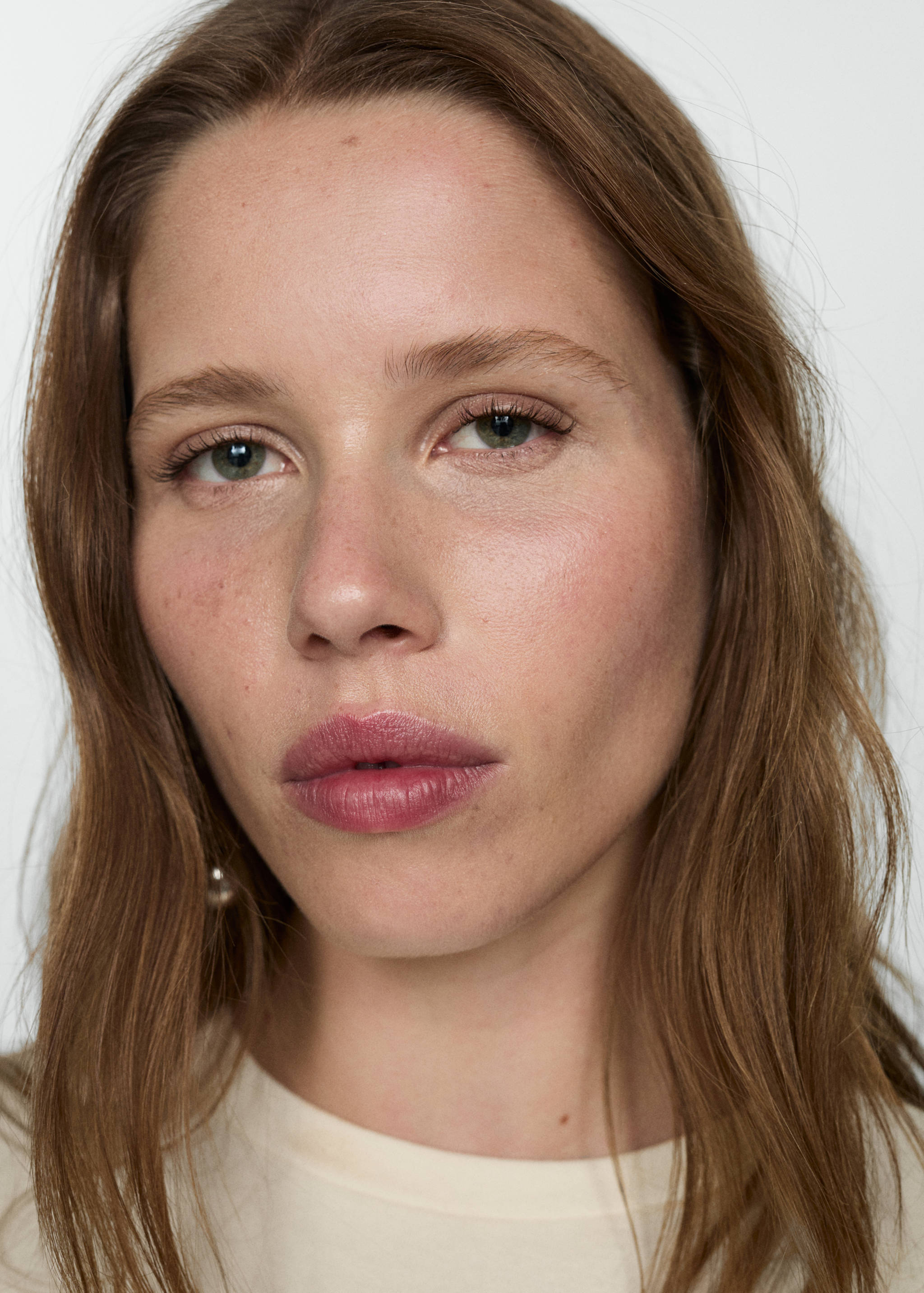 Cropped modal t-shirt - Details of the article 1