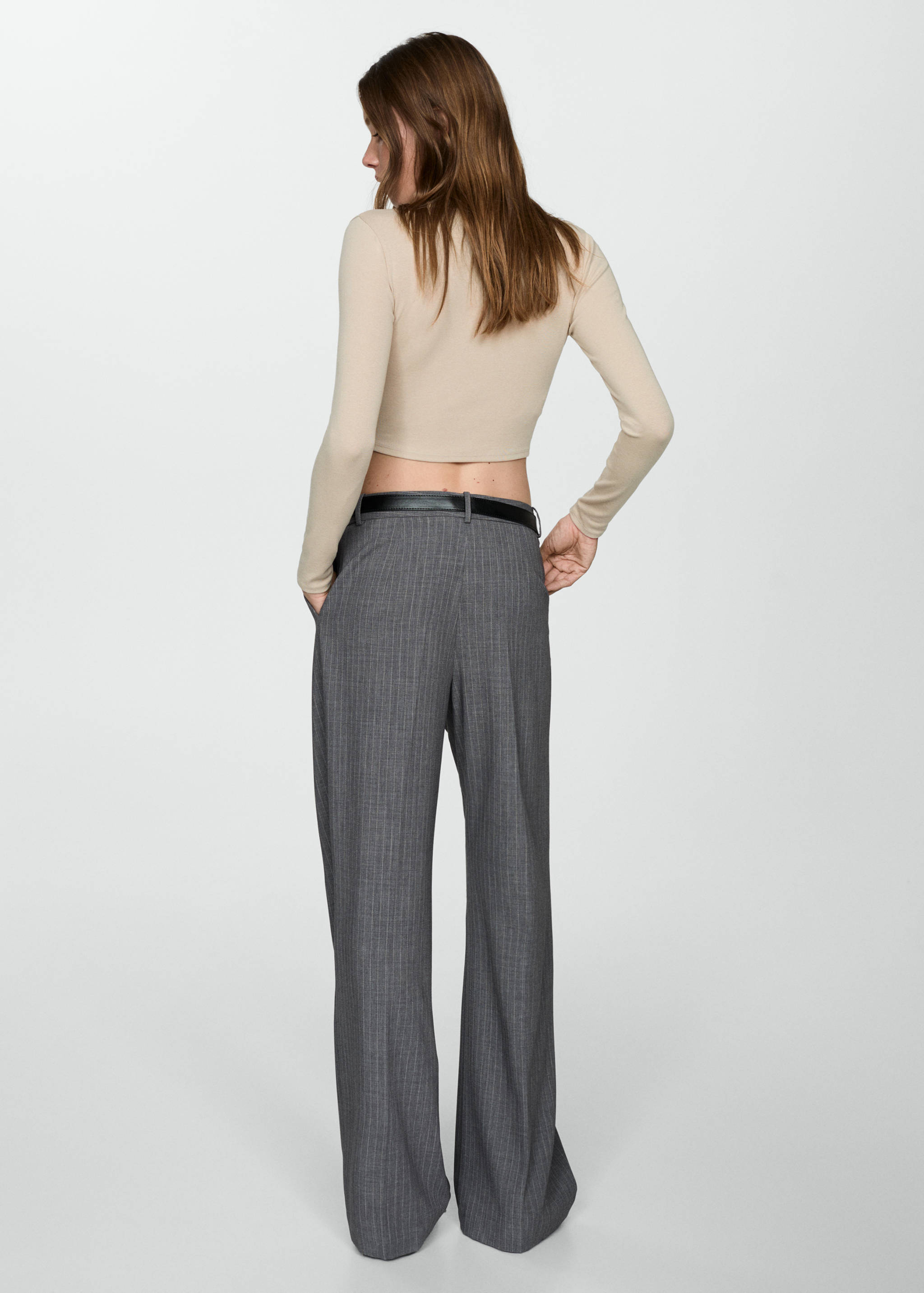 Camiseta modal crop - Reverso del artículo