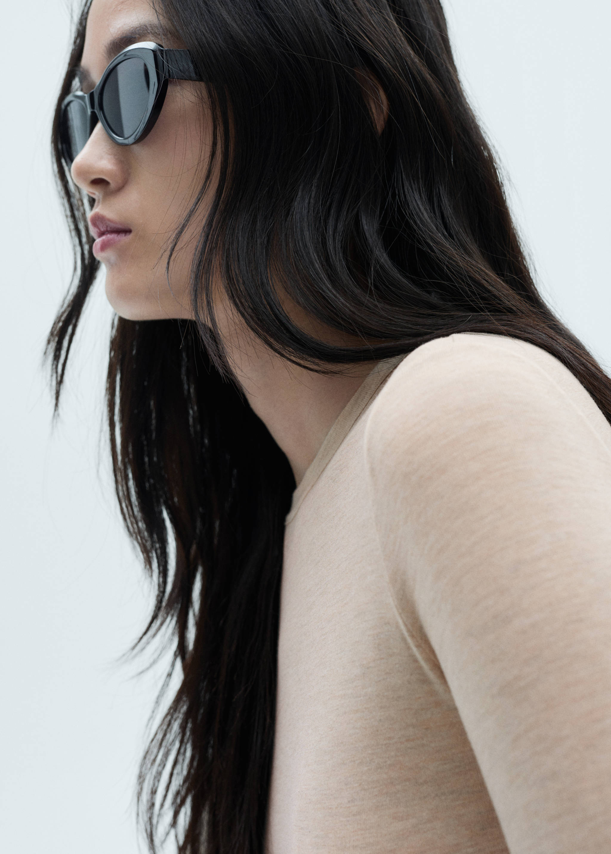 T-shirt manches longues col rond - Détail de l'article 1