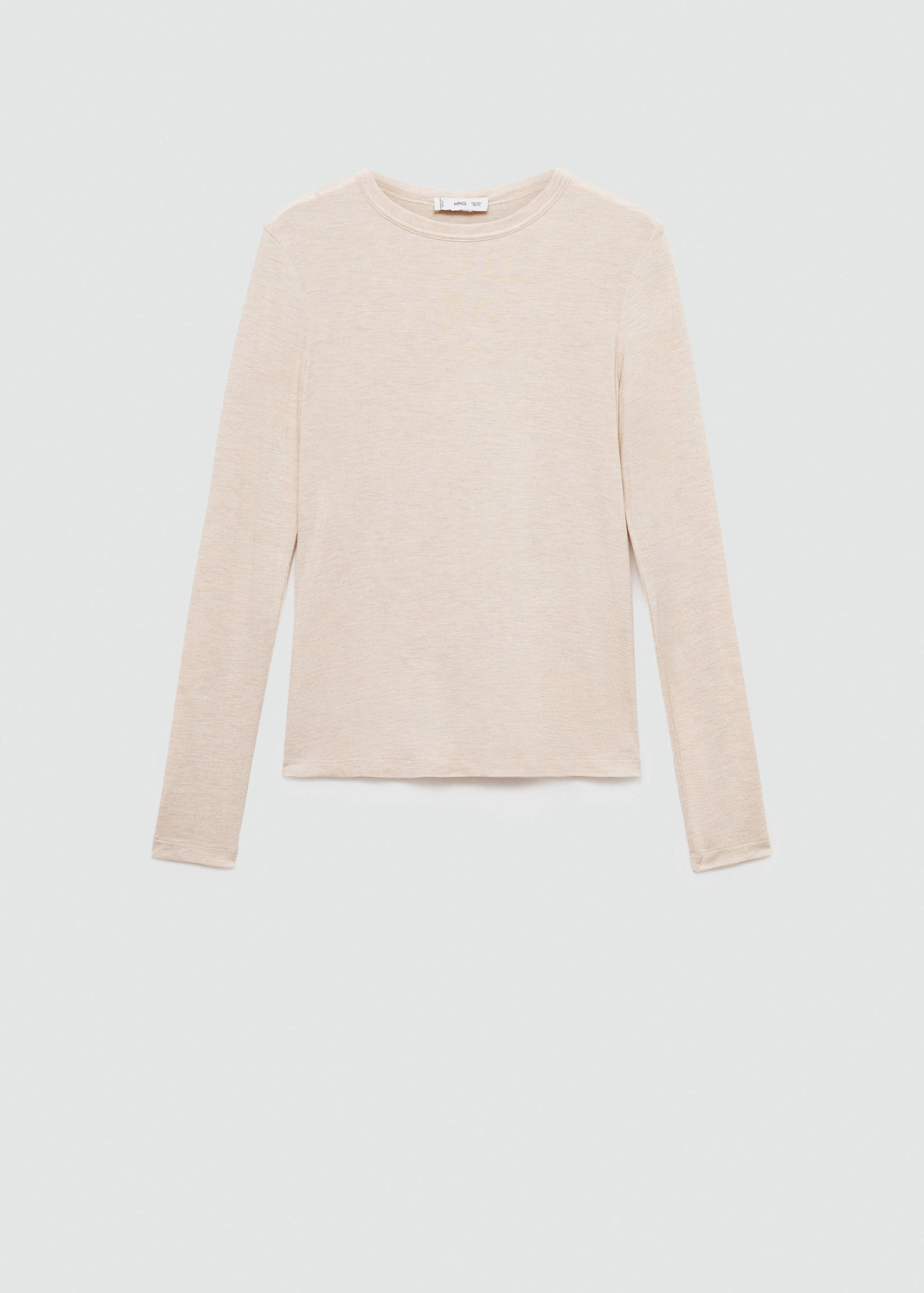Round-neck long-sleeved t-shirt - Article without model