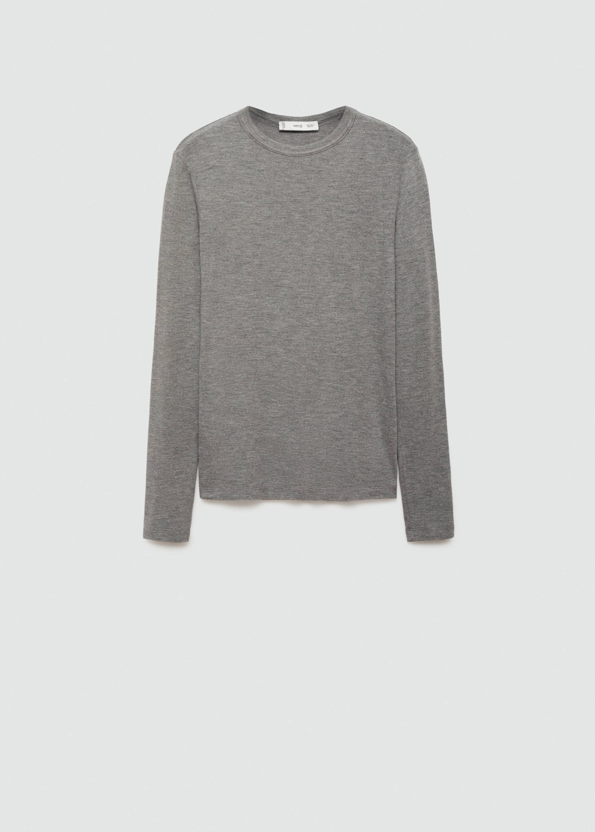 Round-neck long-sleeved t-shirt - Article without model