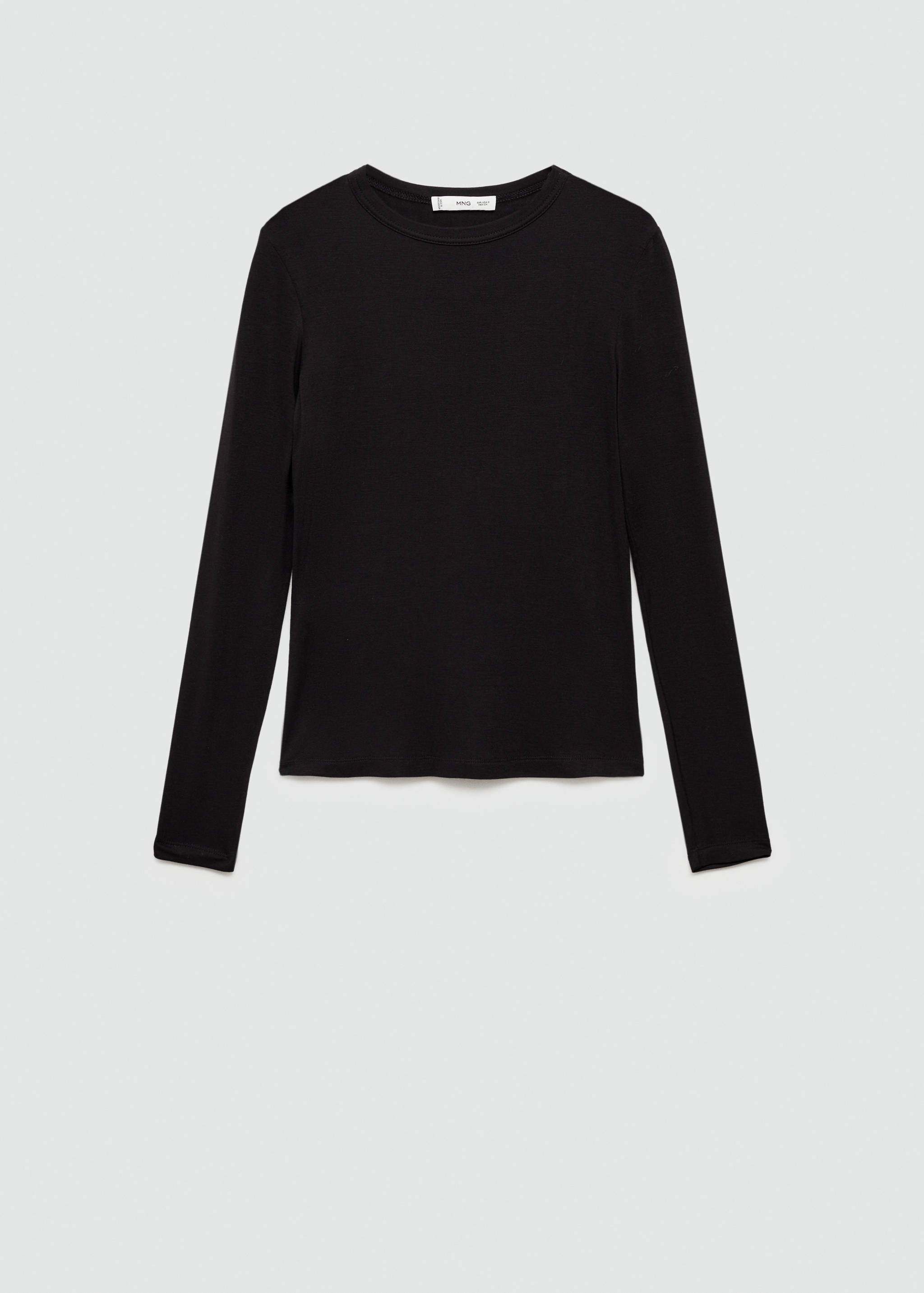Round-neck long-sleeved t-shirt - Article without model