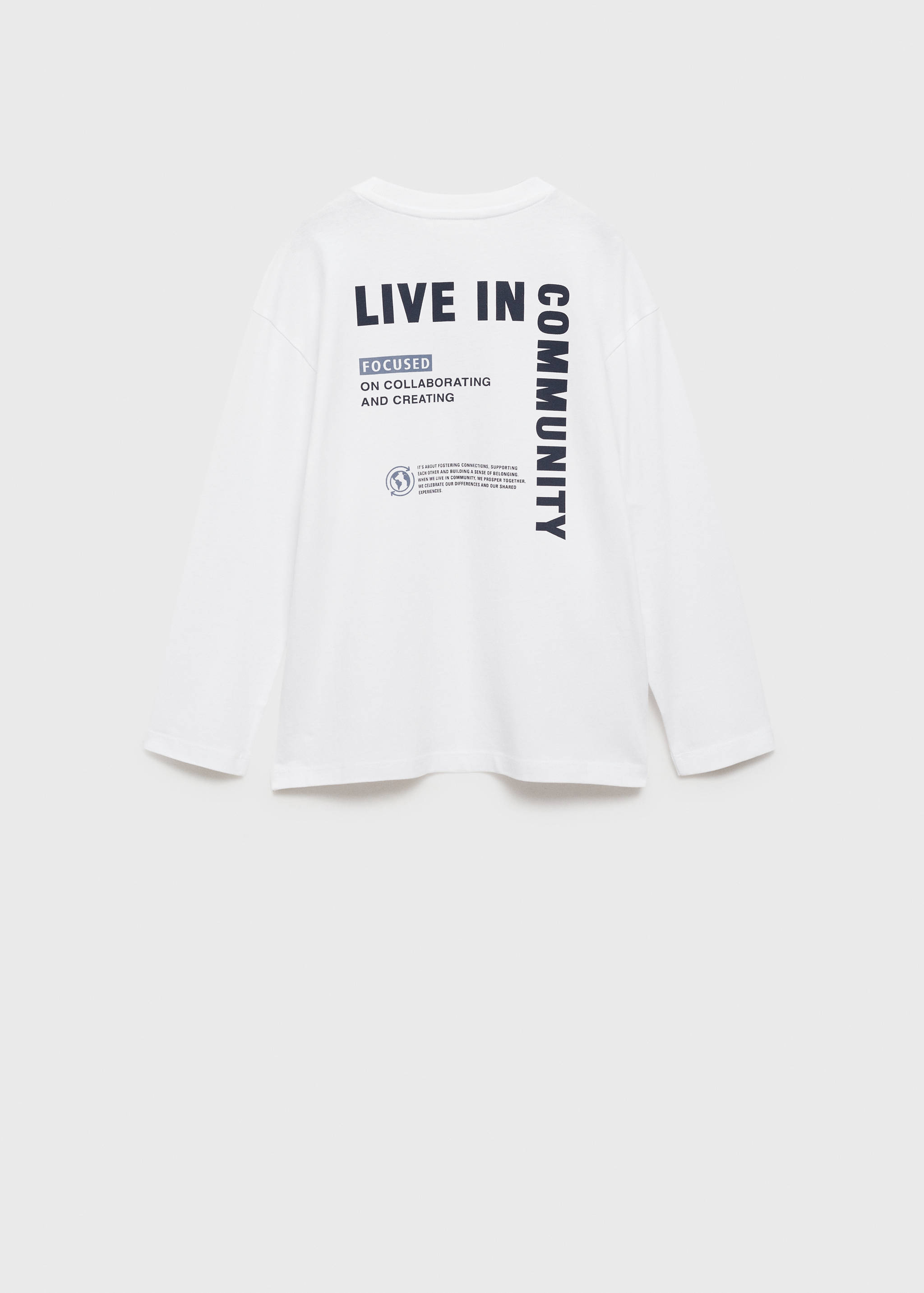 Printed long sleeve t-shirt - Reverse of the article