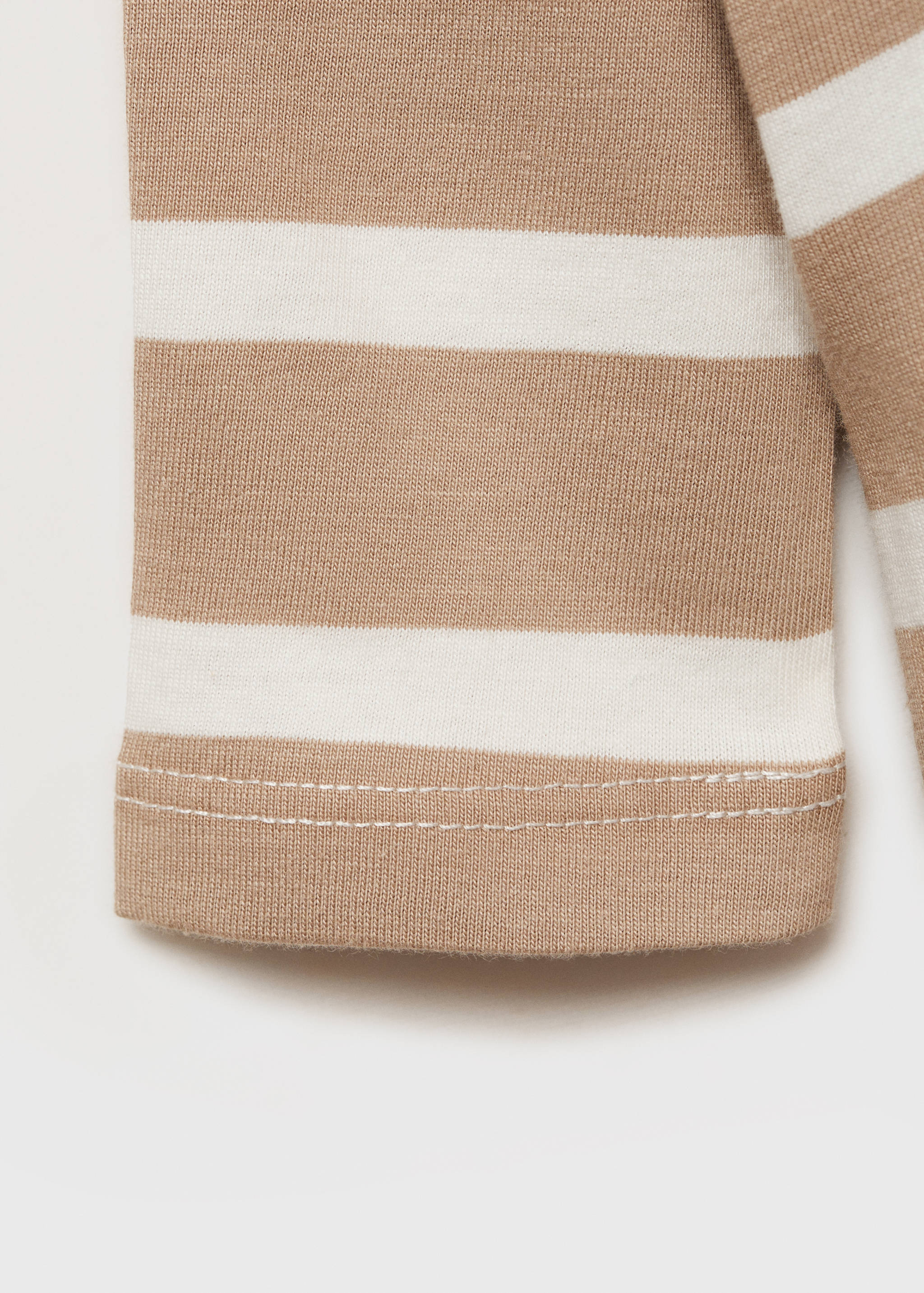 Stripete t-skjorte med brodert detalj - Artikkeldetalj 0
