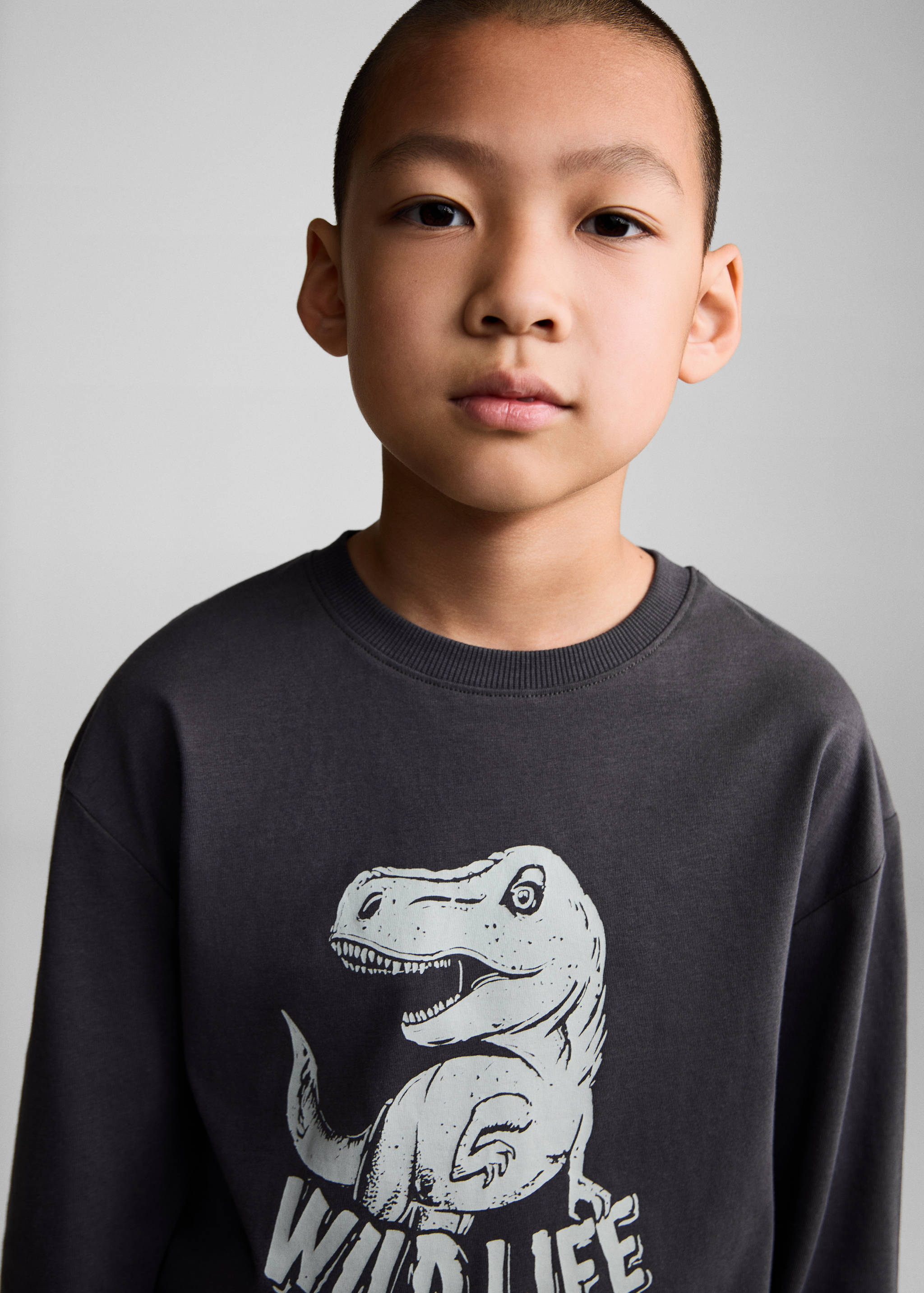 تي شيرت مطبوع بأكمام طويلة - تفاصيل المنتج 1