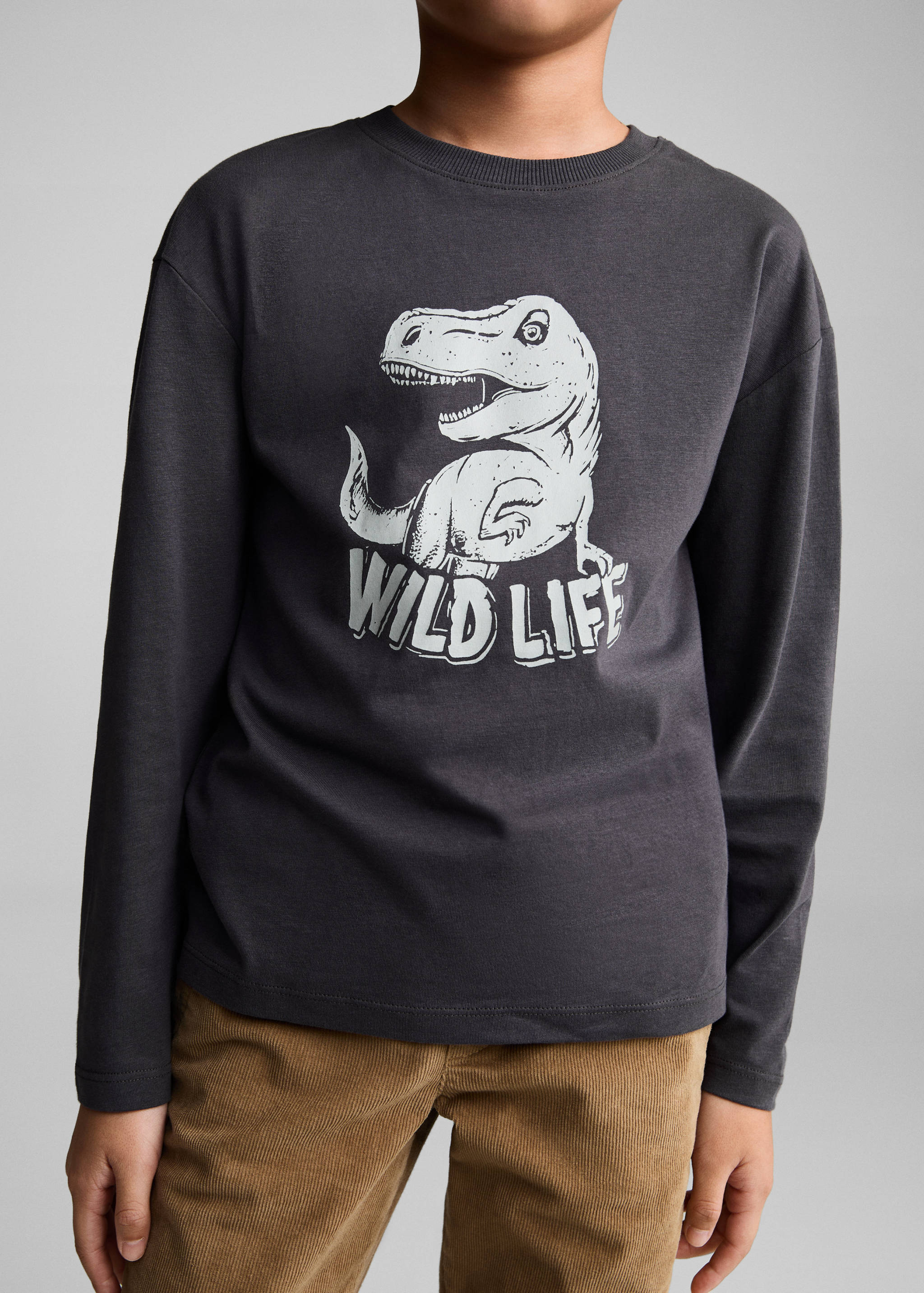 تي شيرت مطبوع بأكمام طويلة - تفاصيل المنتج 6