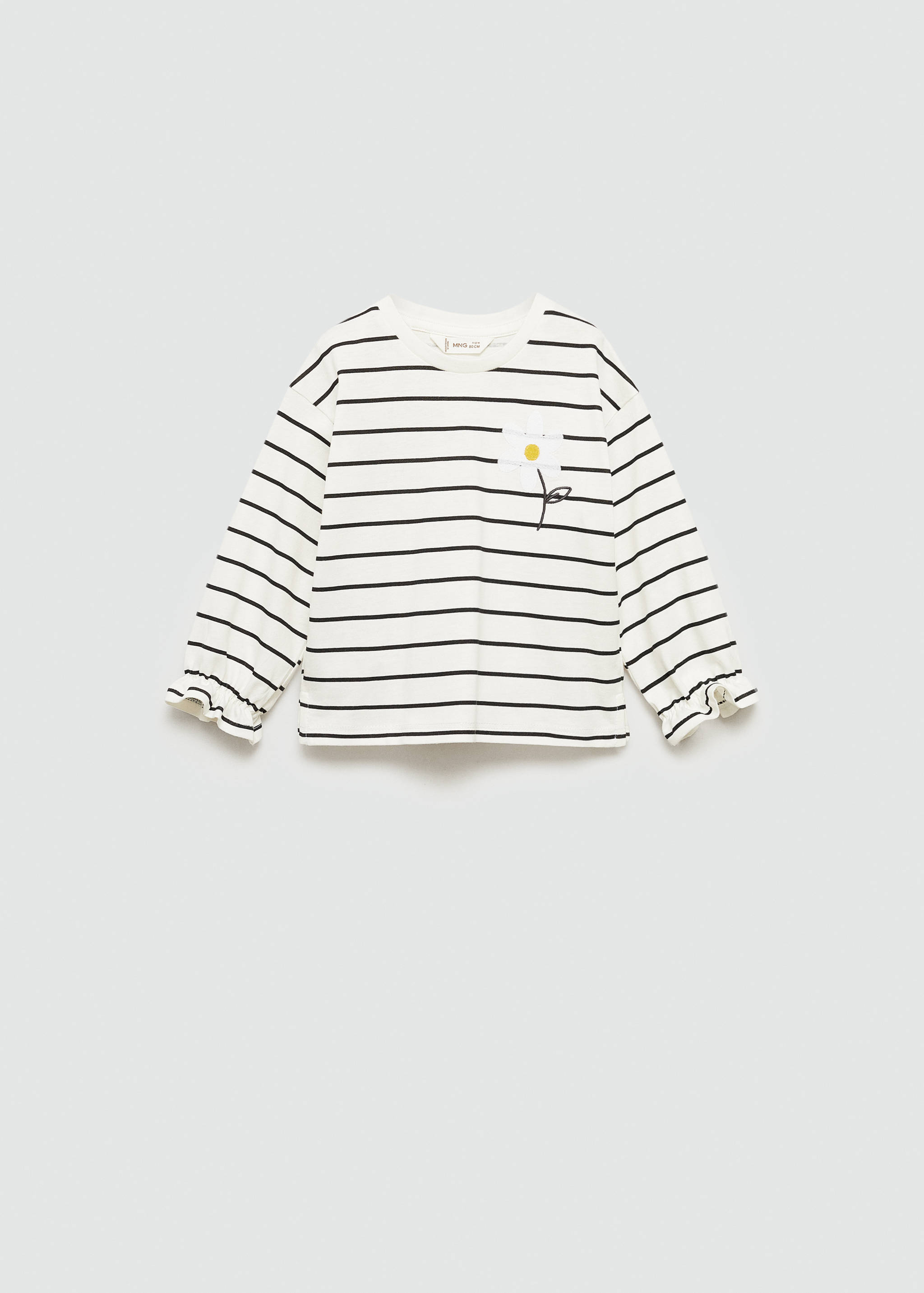Langärmliges T-Shirt mit Streifen - Artikel ohne Model