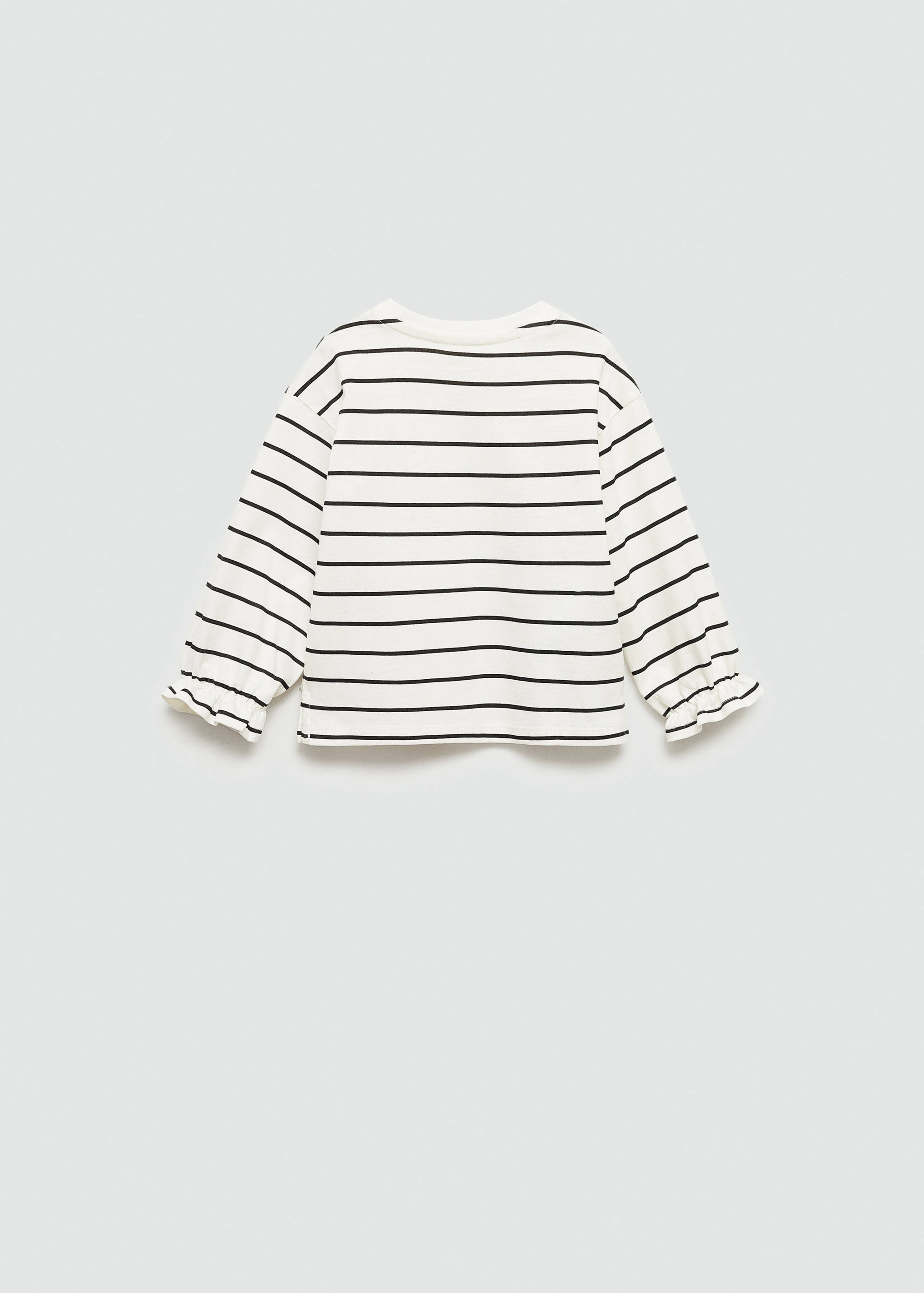 Langärmliges T-Shirt mit Streifen - Rückseite des Artikels