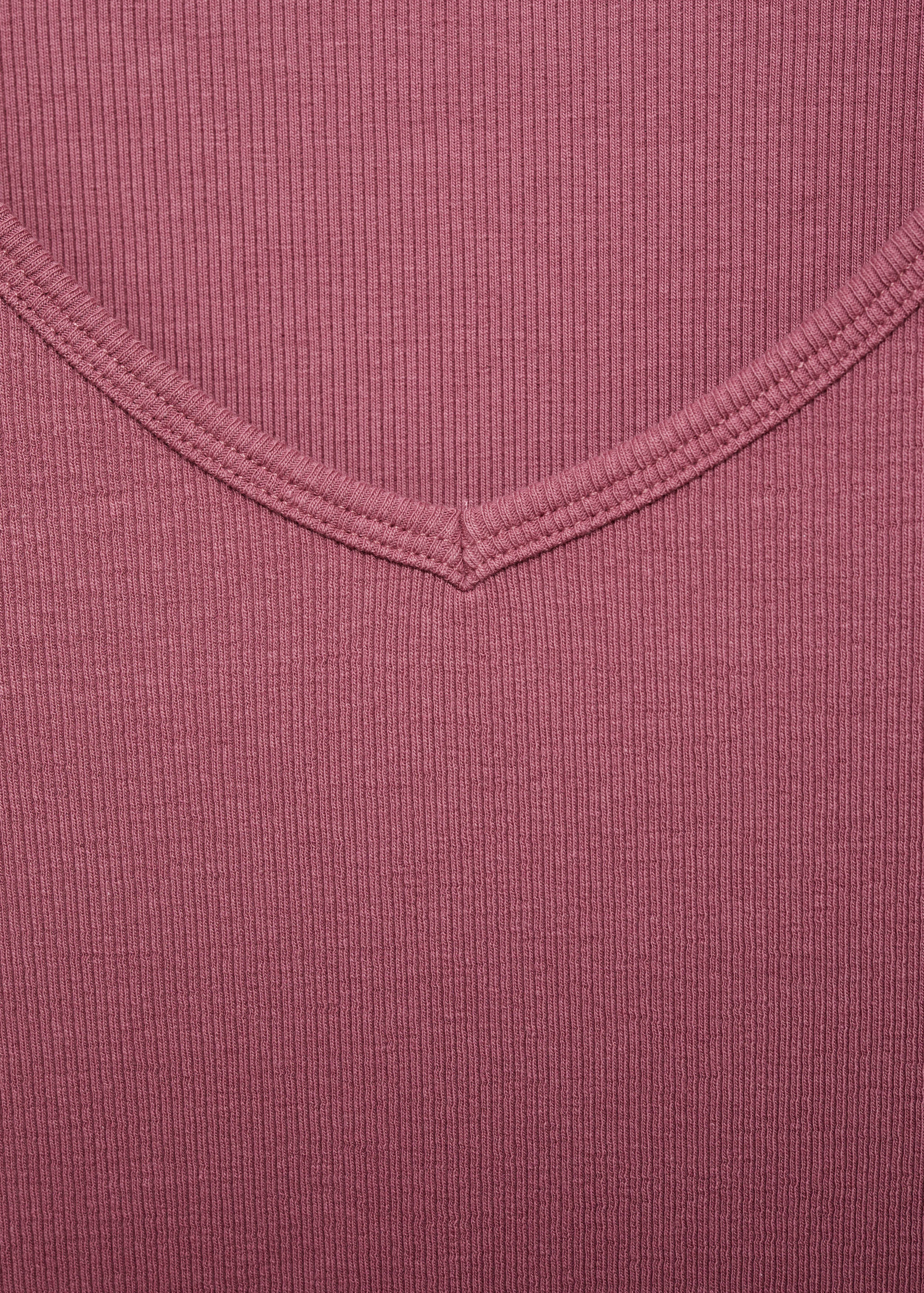 Long-sleeved V-neck T-shirt - Details of the article 8