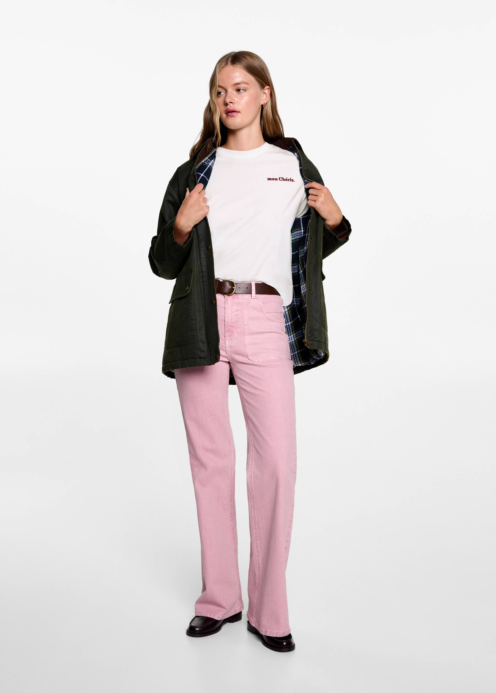 Printed cotton-blend T-shirt - General plane