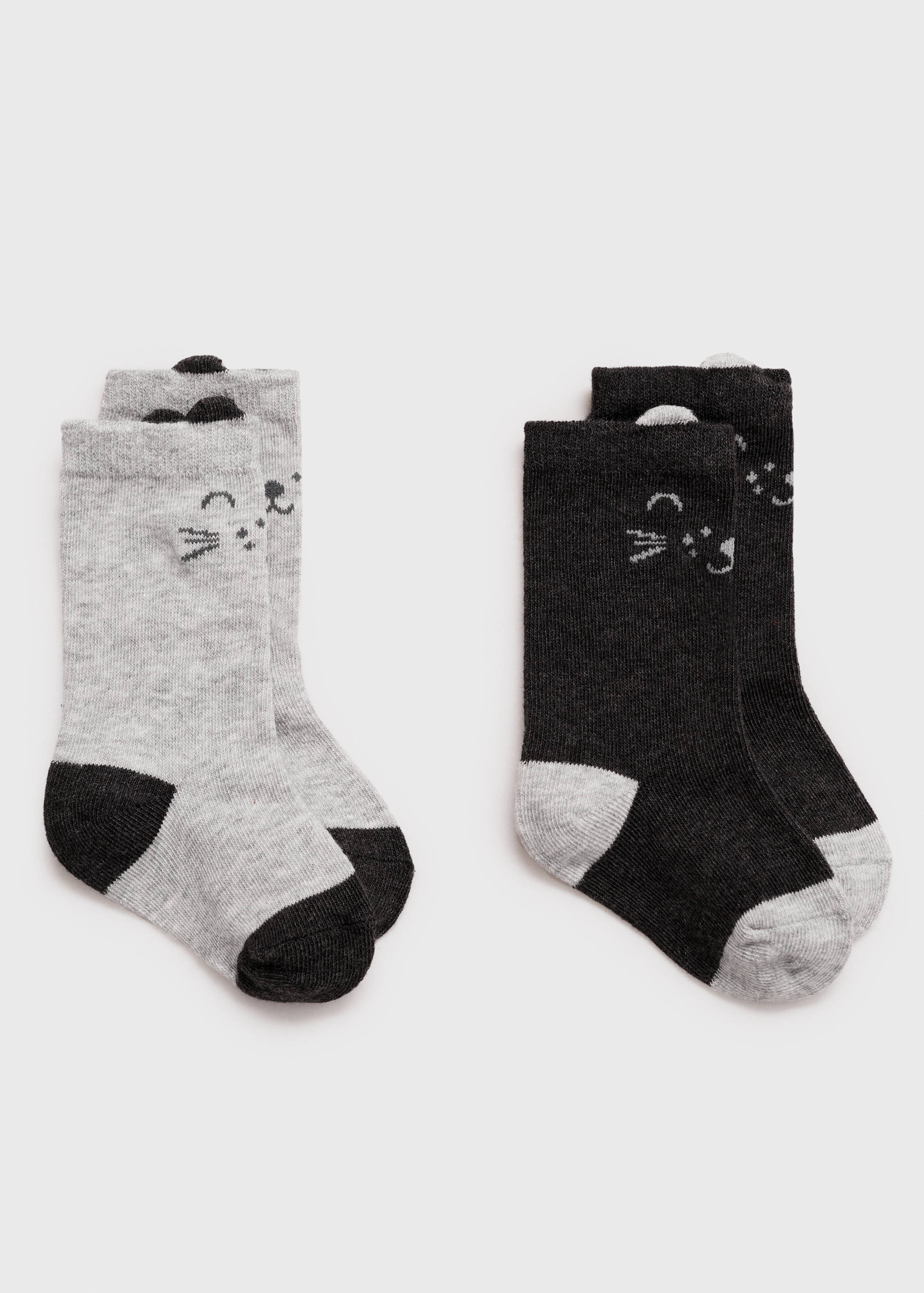 Pack of 2 cat socks - Изделие без модели