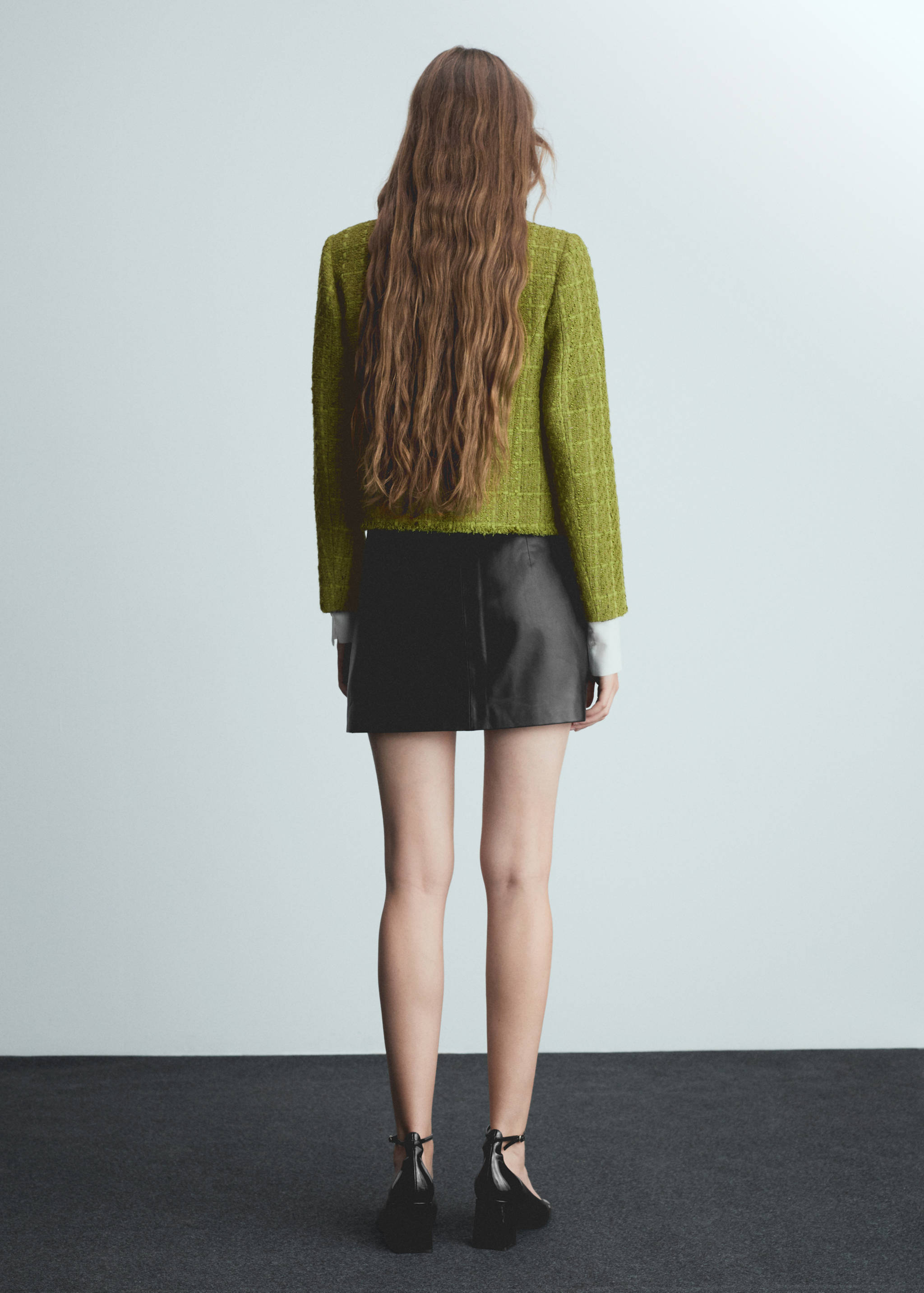 Tweed jacket with jewel buttons - Reverse of the article