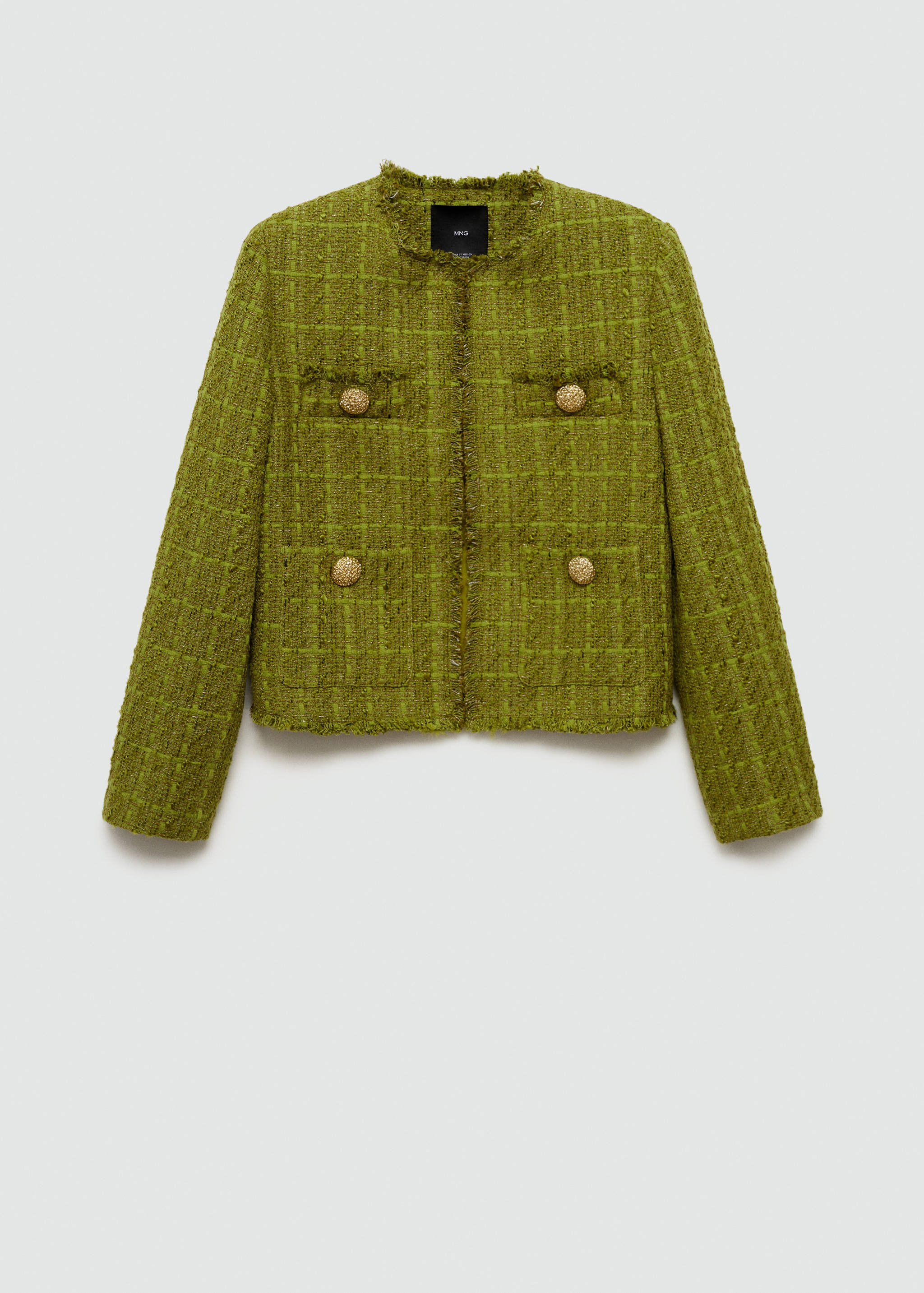 Tweed jacket with jewel buttons - Article without model