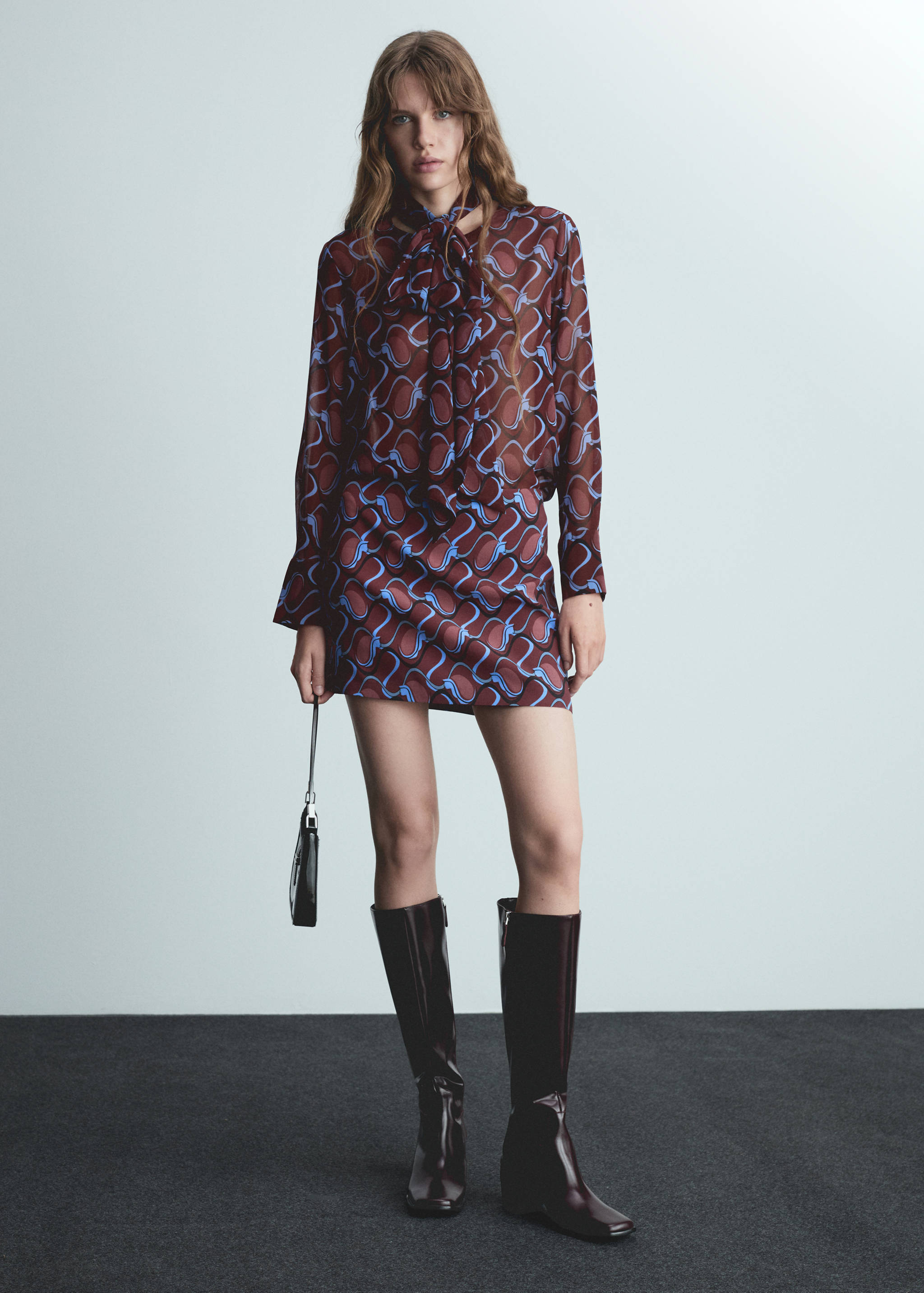 Bow printed shirt - General plane