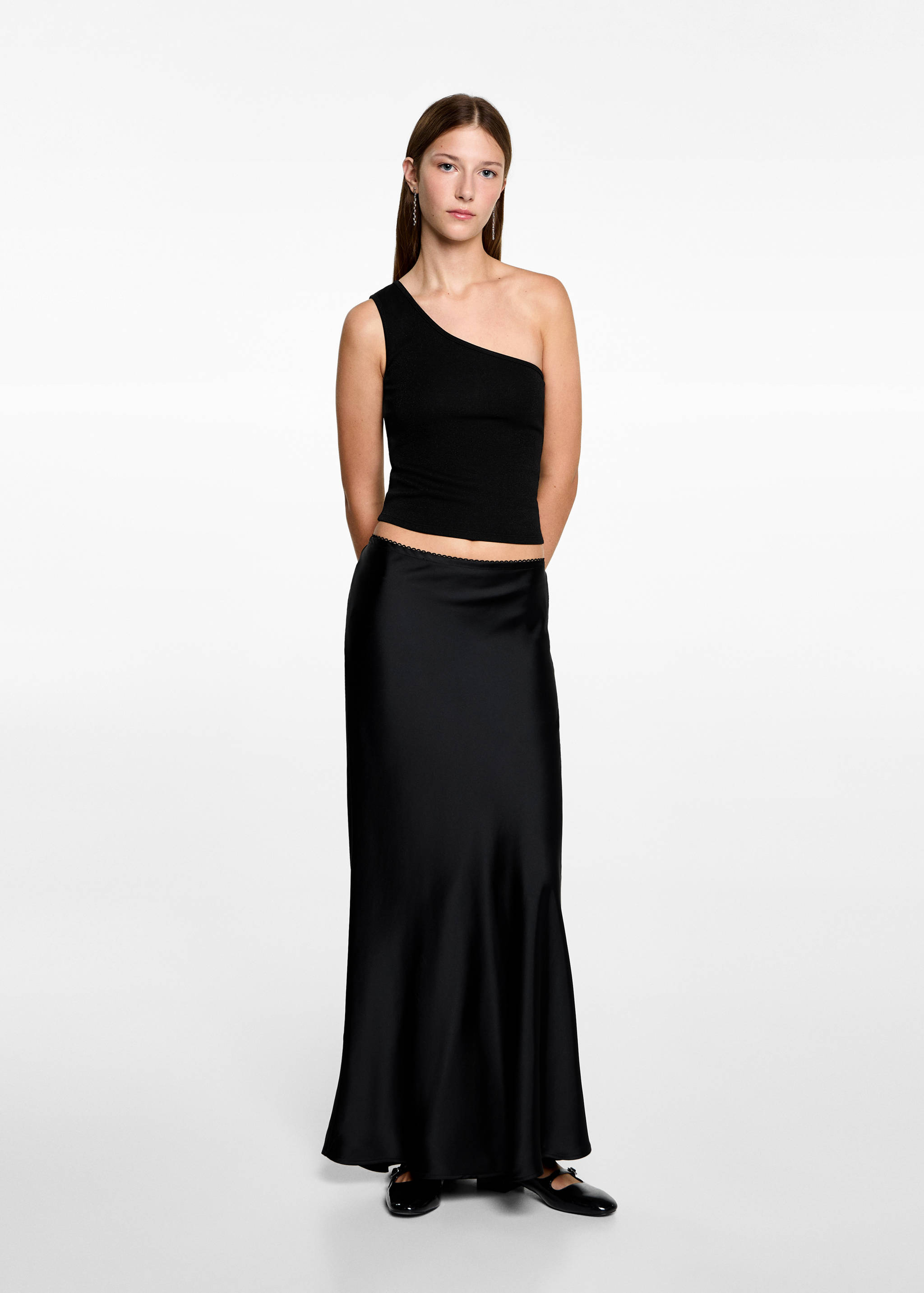 Asymmetrical lurex top - General plane