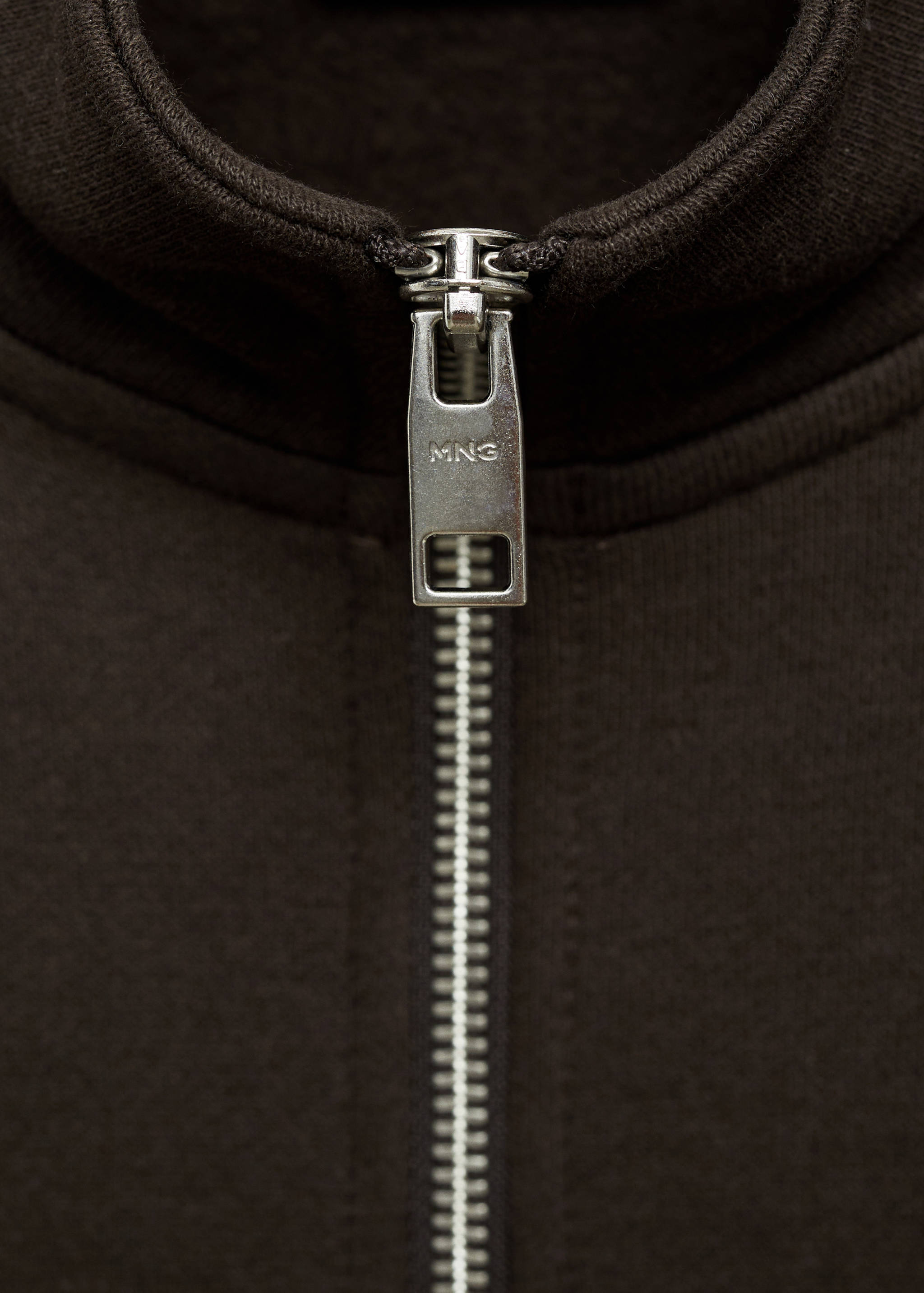 Cotton sweatshirt with zip neck - Details of the article 8