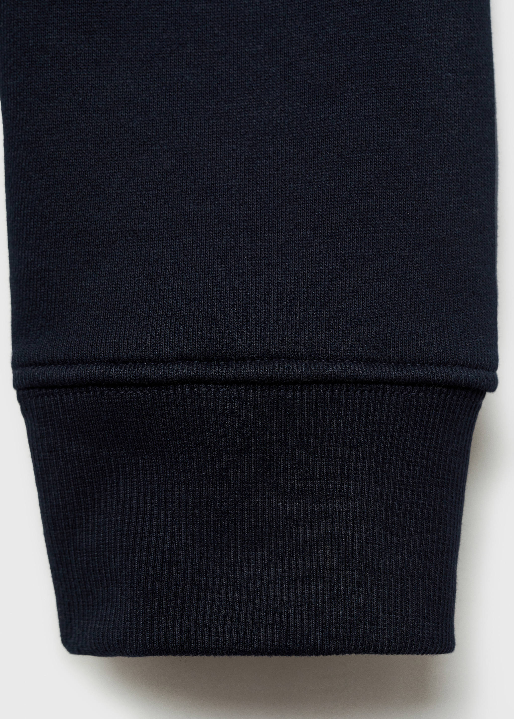 Cotton sweatshirt with zip neck - Details of the article 0