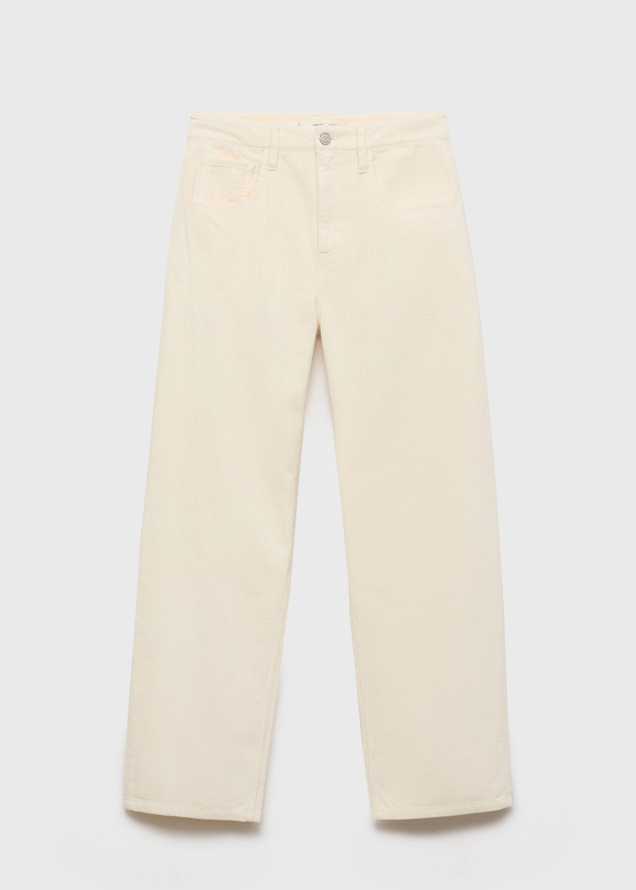 High-waisted corduroy balloon trousers - Article without model