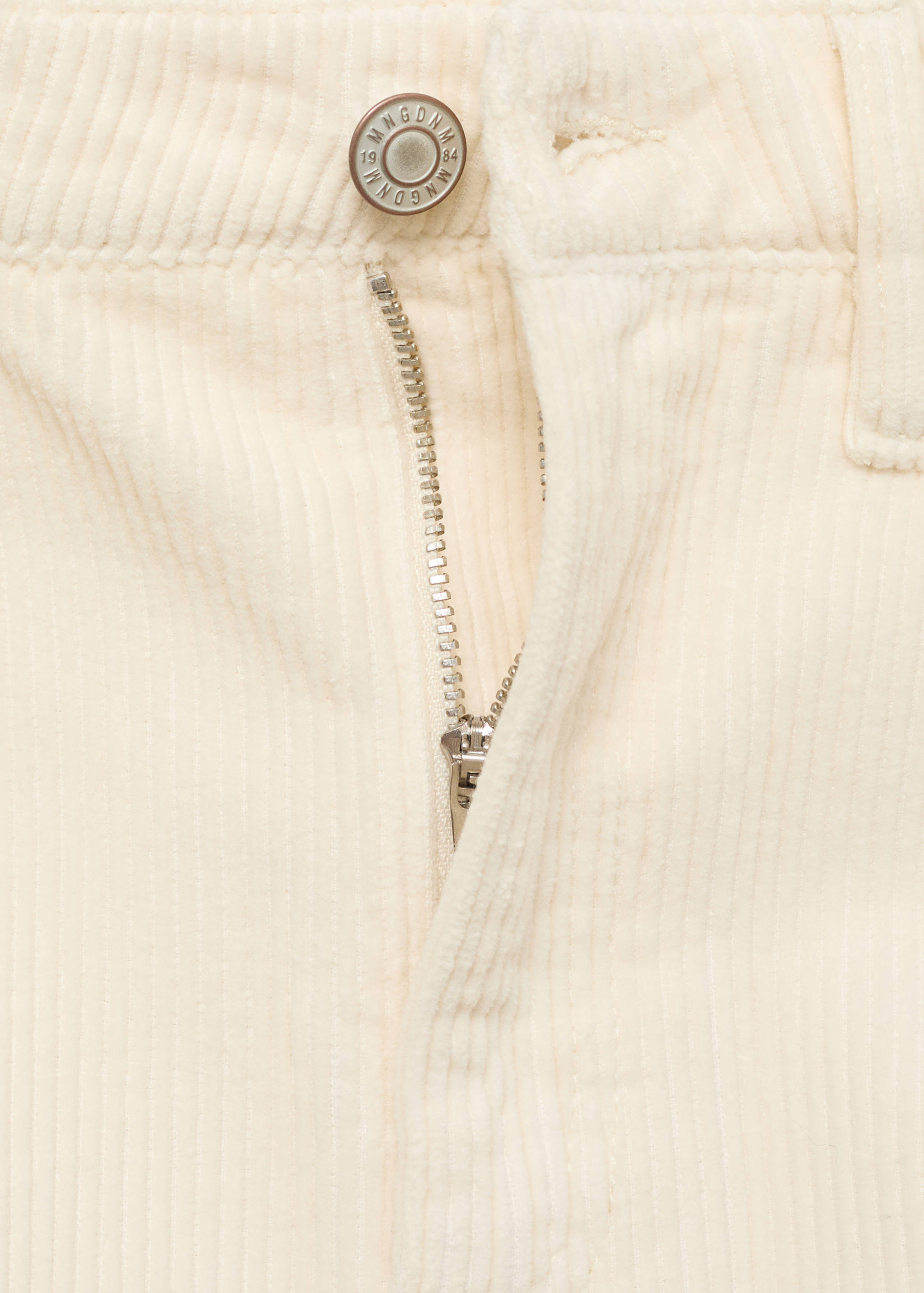 High-waisted corduroy balloon trousers - Details of the article 8