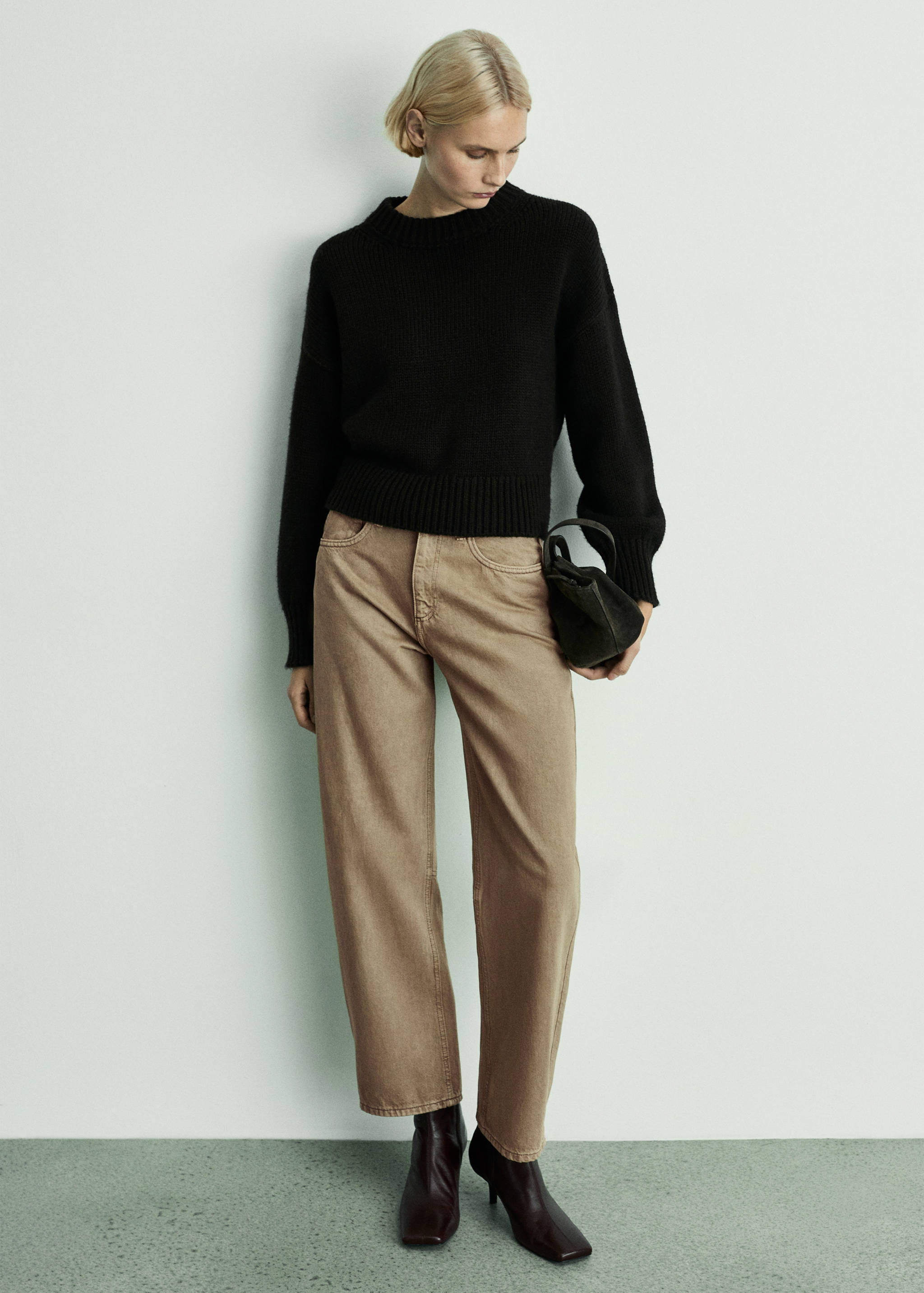 High-waist balloon jeans - General plane