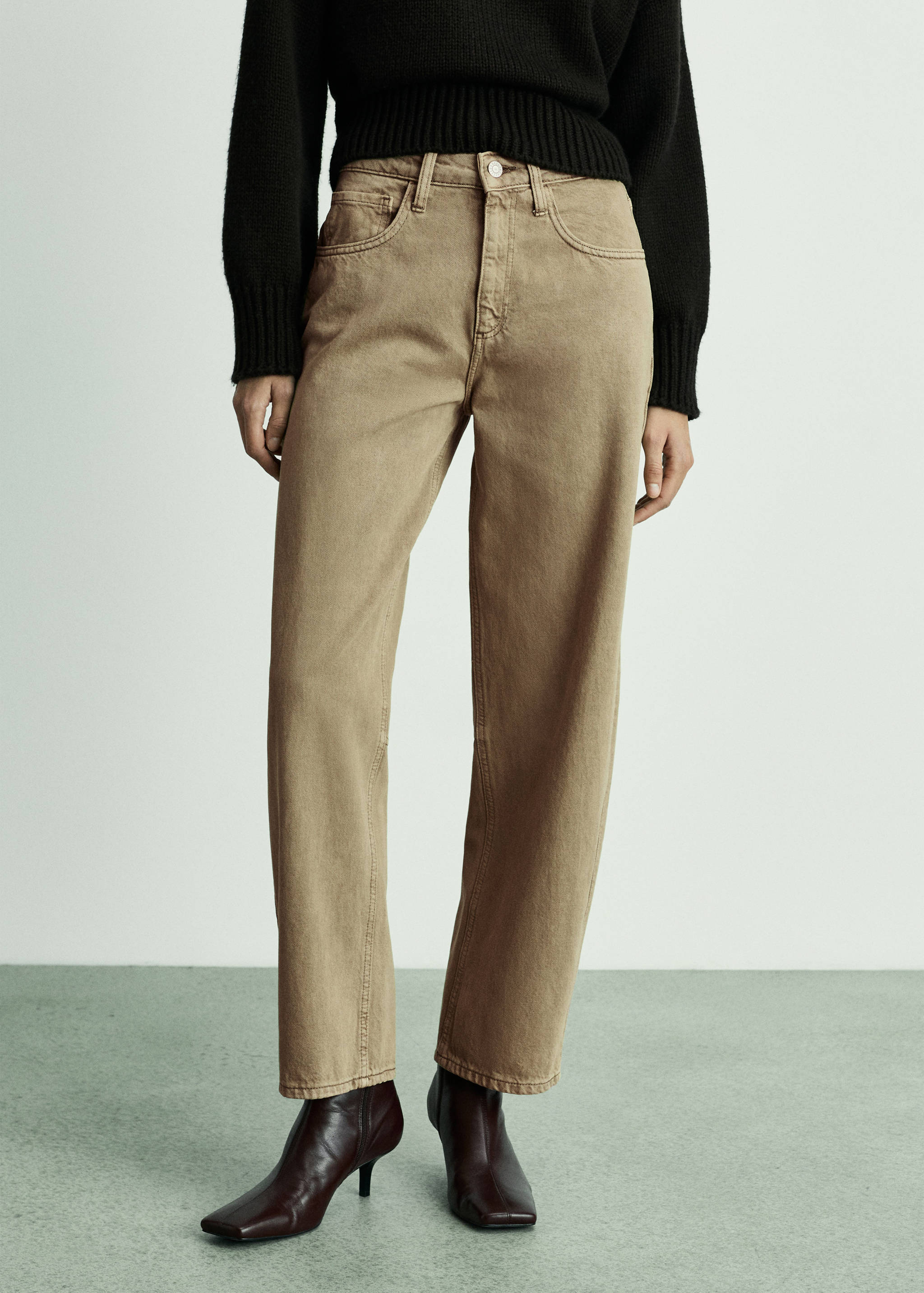 High-waist balloon jeans - Medium plane