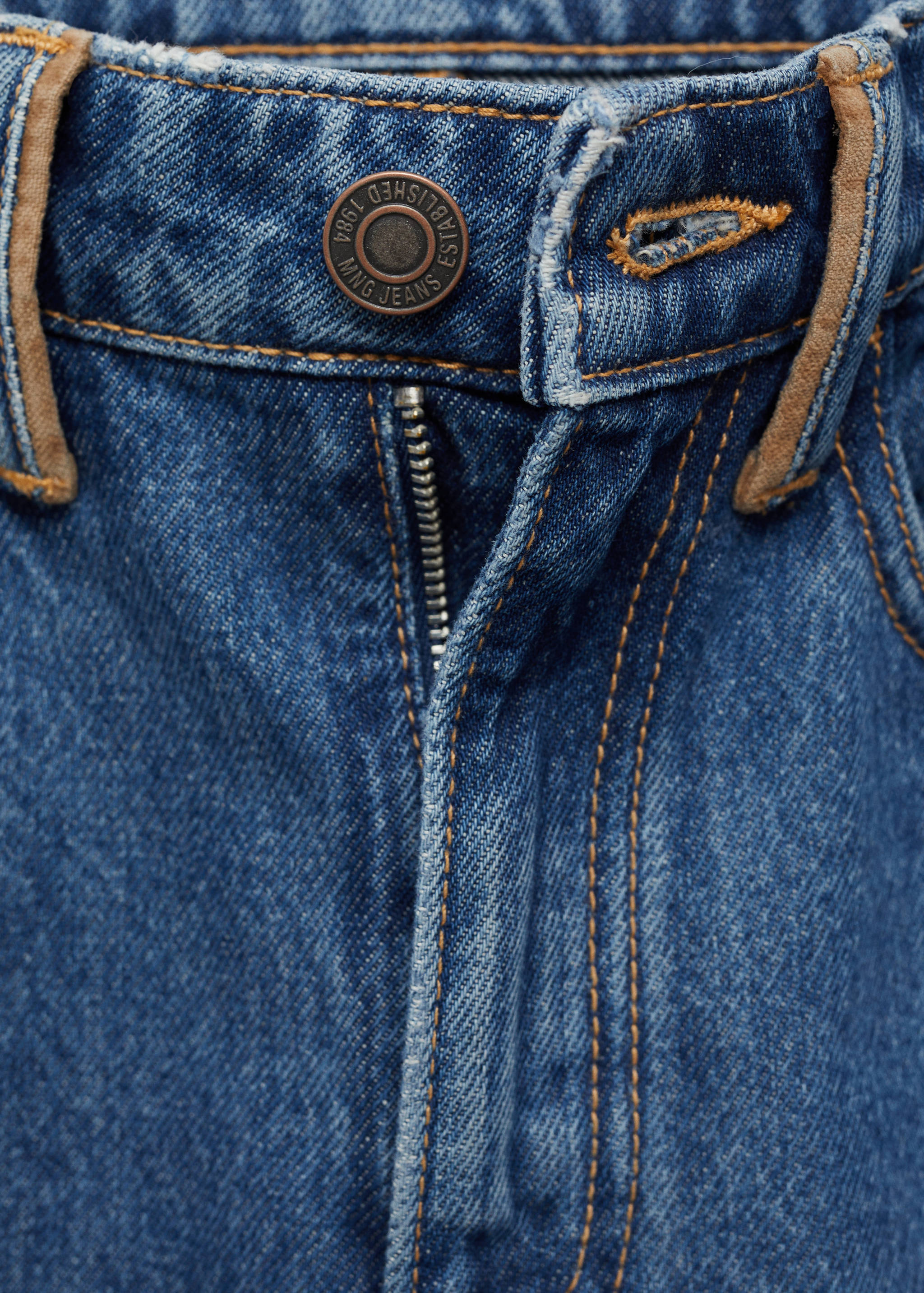 Jeans rectos detalles contraste - Detalle del artículo 8