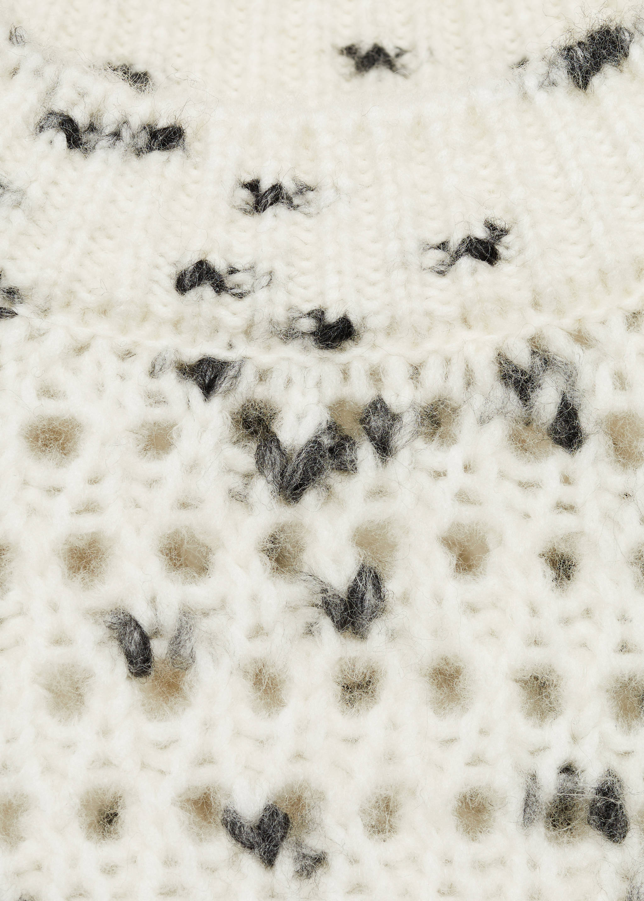 Melierter Lochstrickpullover - Detail des Artikels 8