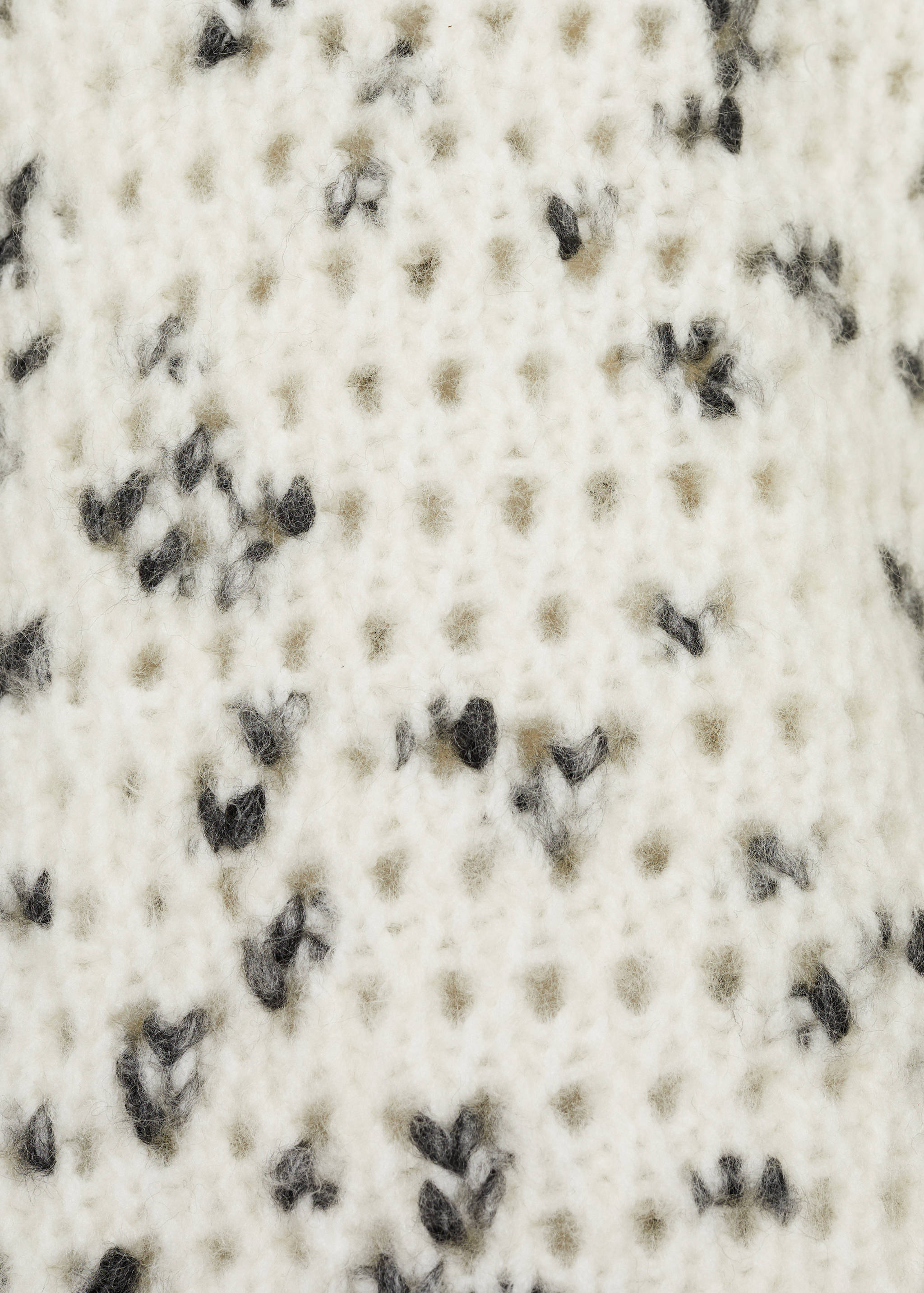 Melierter Lochstrickpullover - Detail des Artikels 0