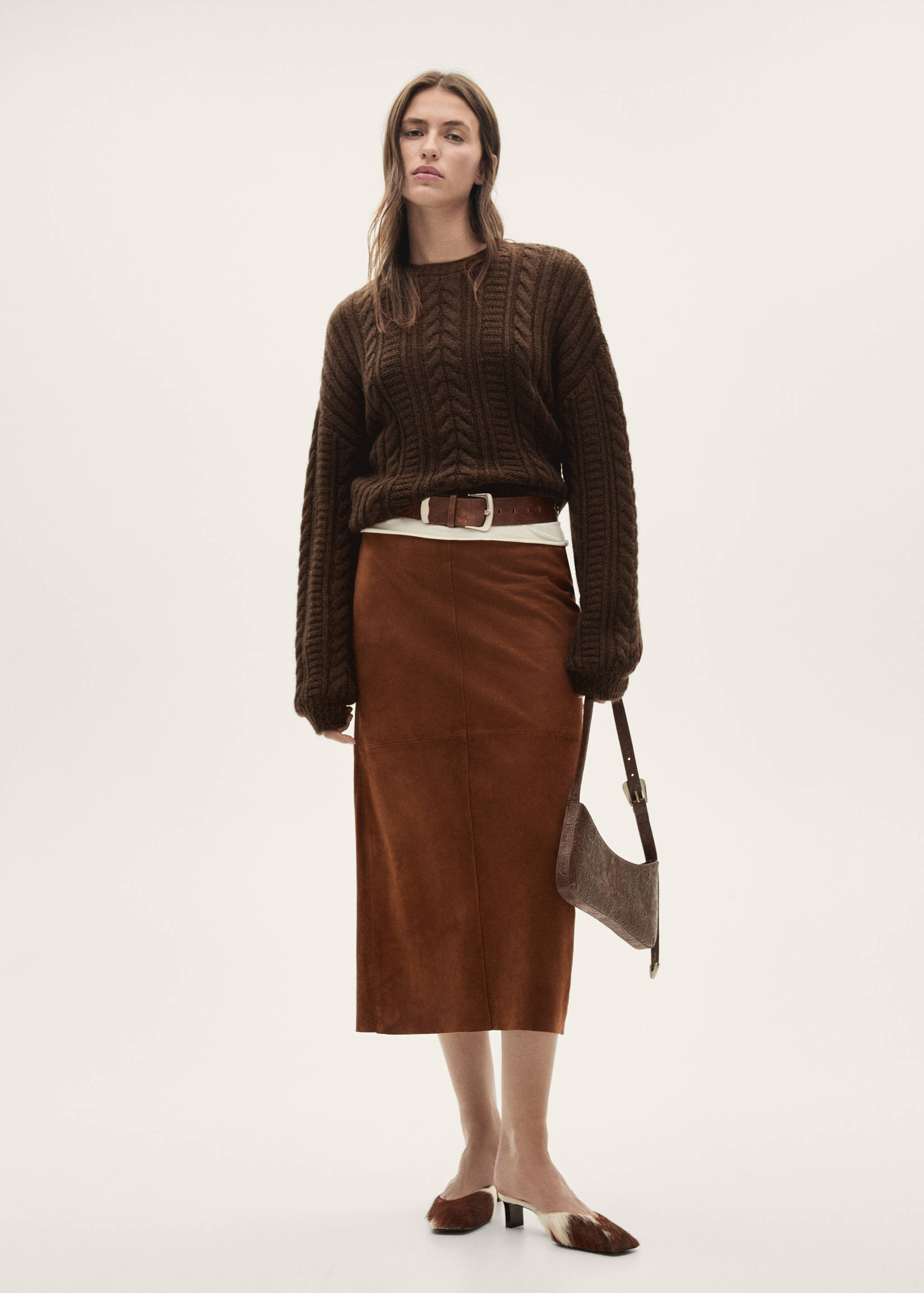 Pull-over torsadé col rond - Plan général