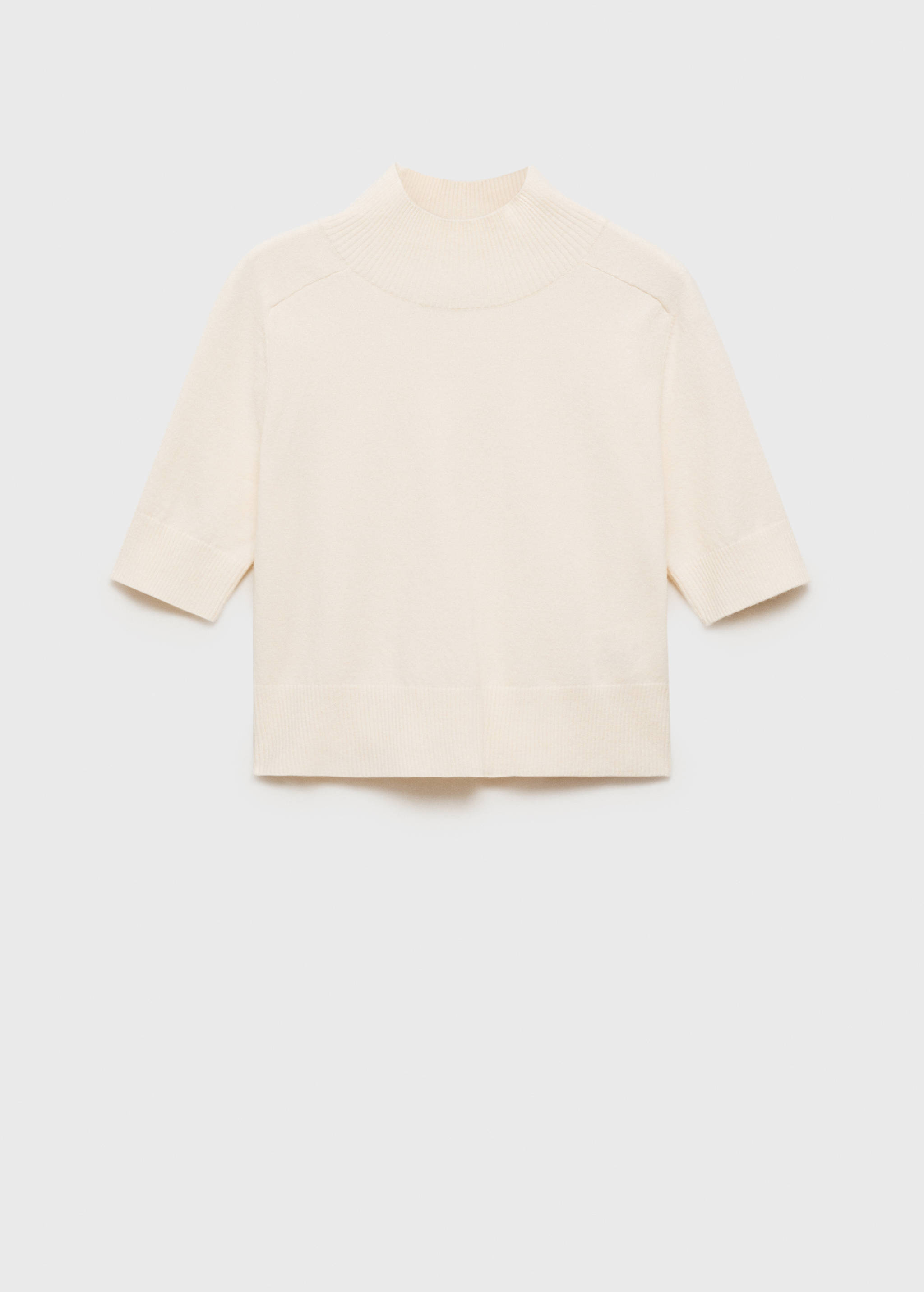 Perkins-neck short-sleeved sweater - Article without model