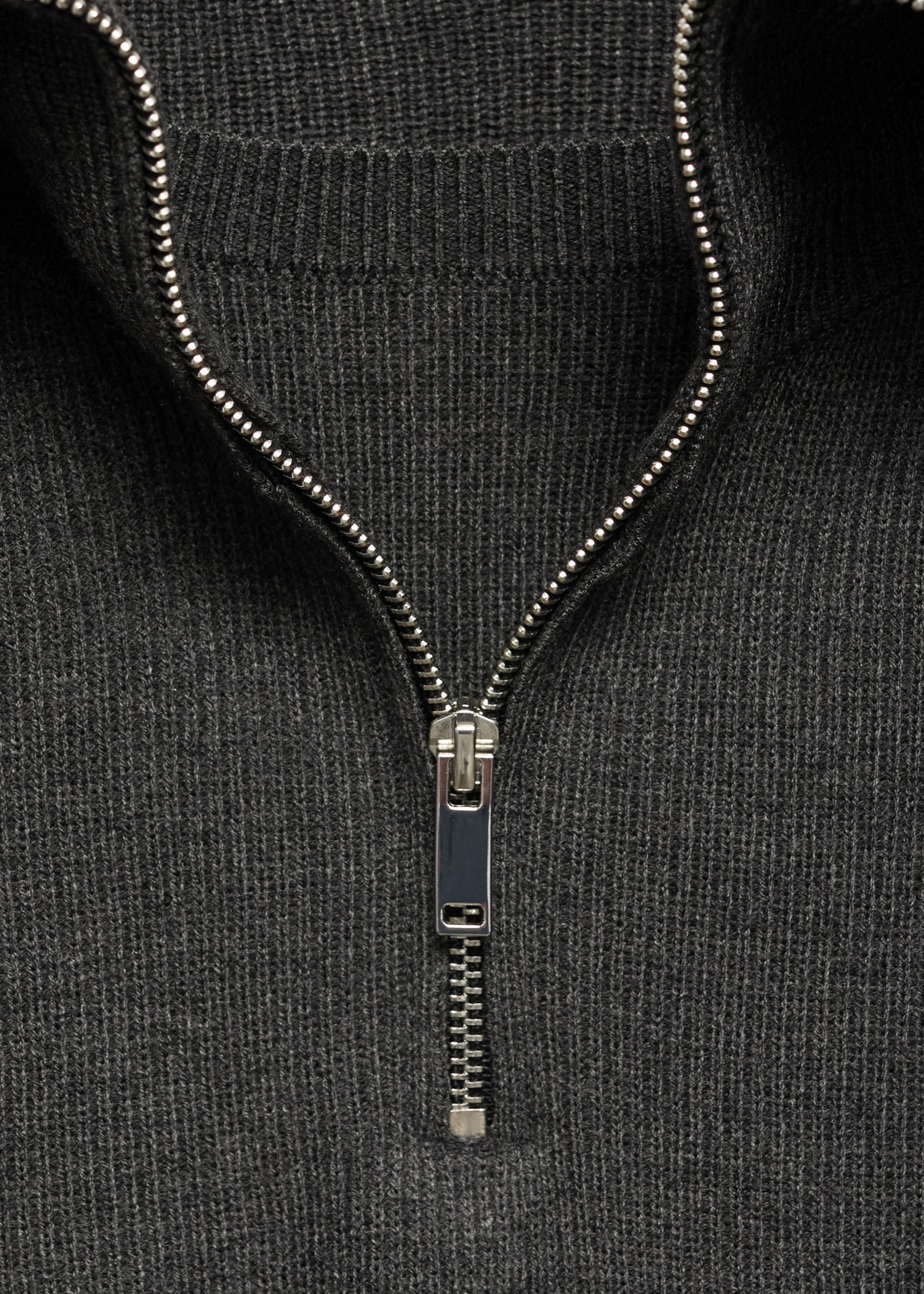 High neck sweater with zip - Details of the article 8