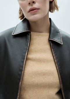 Fine-knit boat-neck sweater — Medium Brown 4