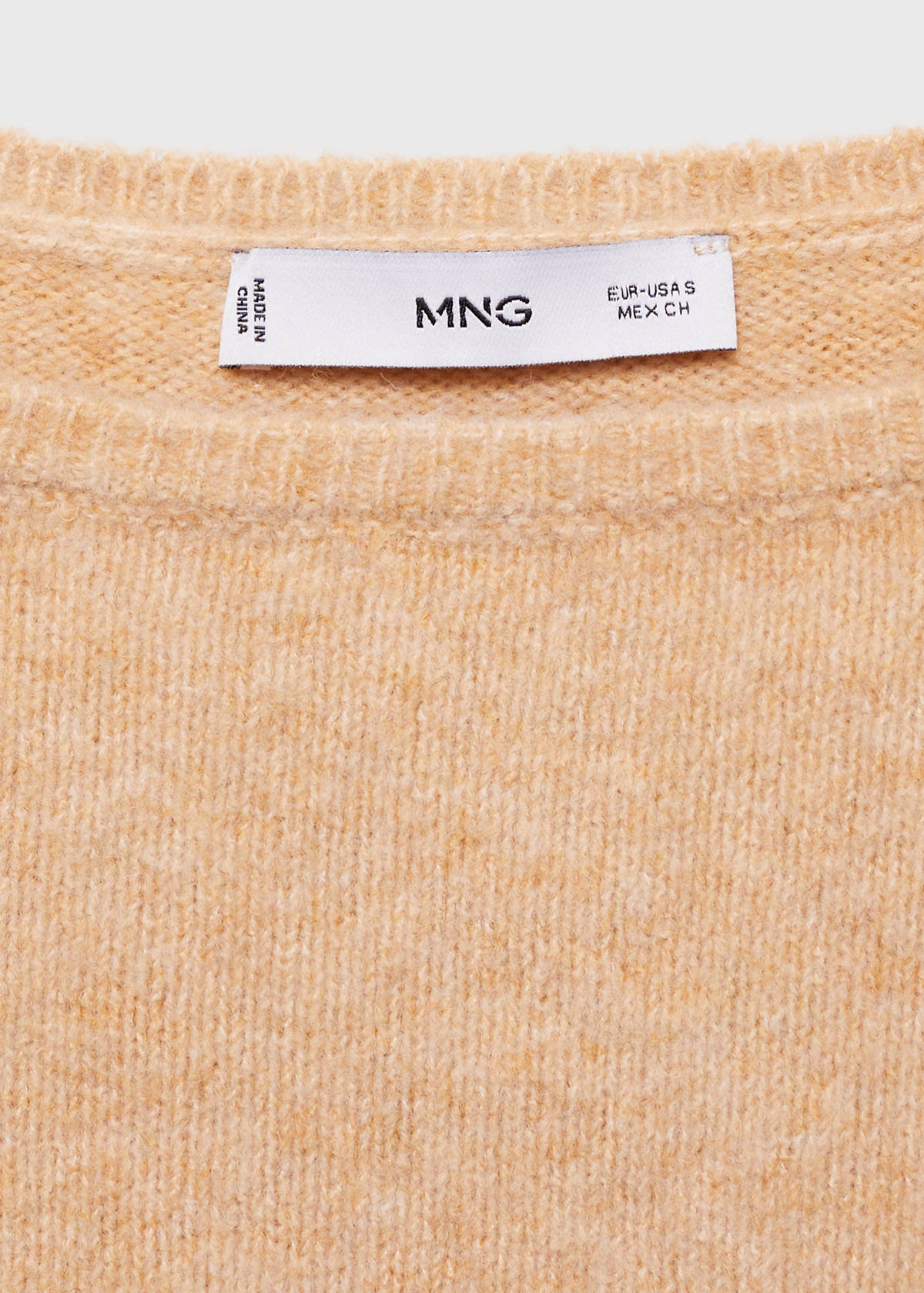 Fine-knit boat-neck sweater — Medium Brown