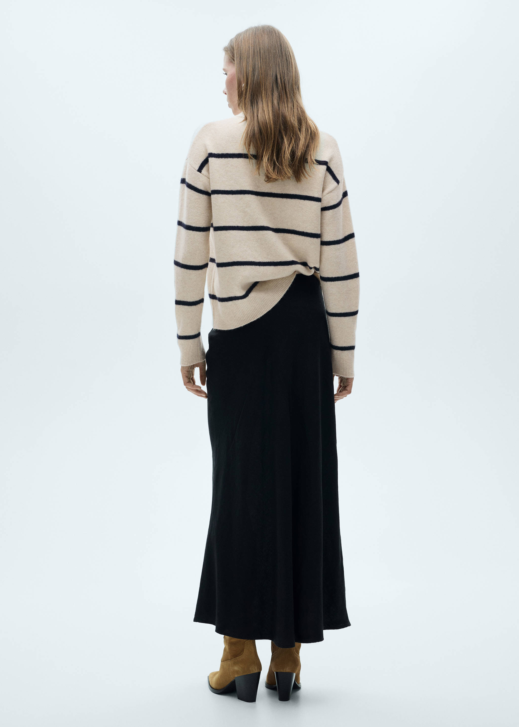 Knit striped sweater - Reverse of the article