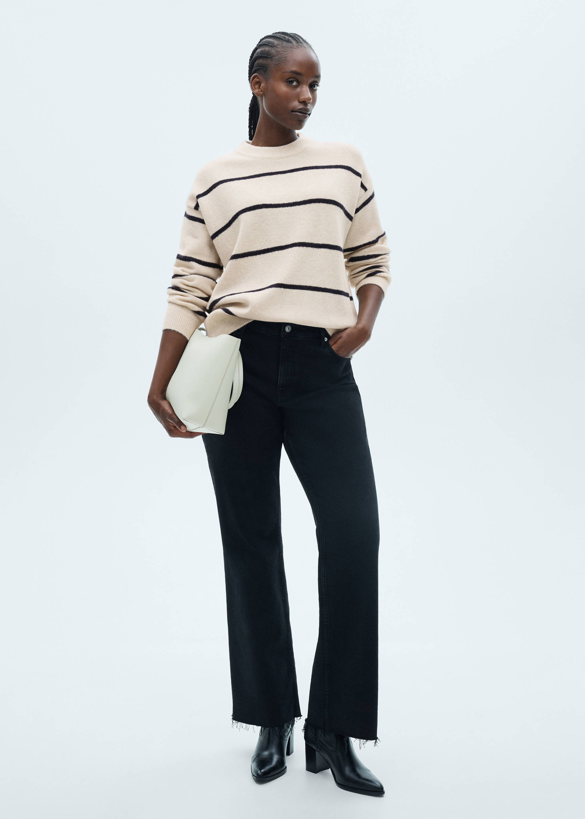 Knit striped sweater - Details of the article 3