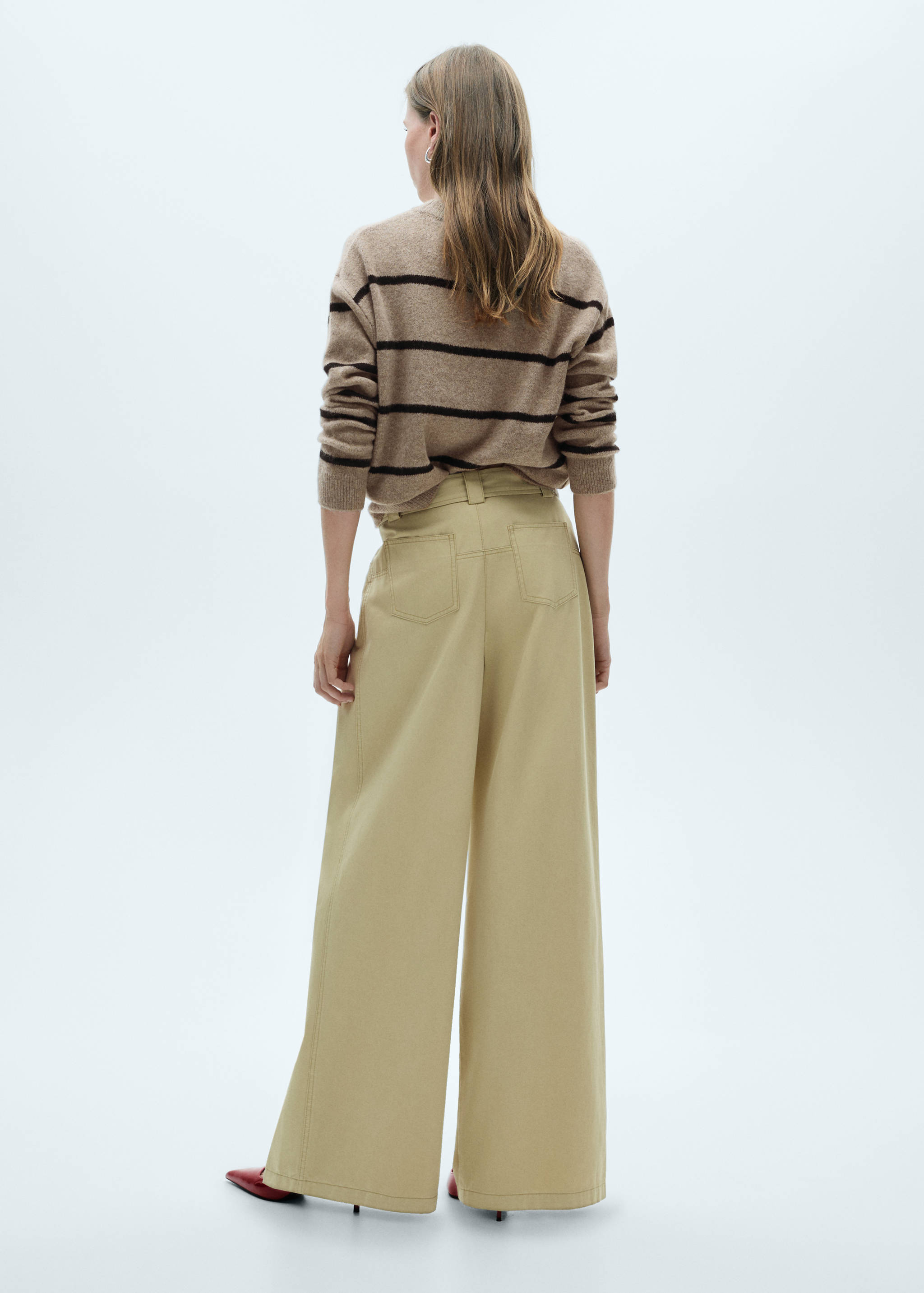 Knit striped sweater - Reverse of the article