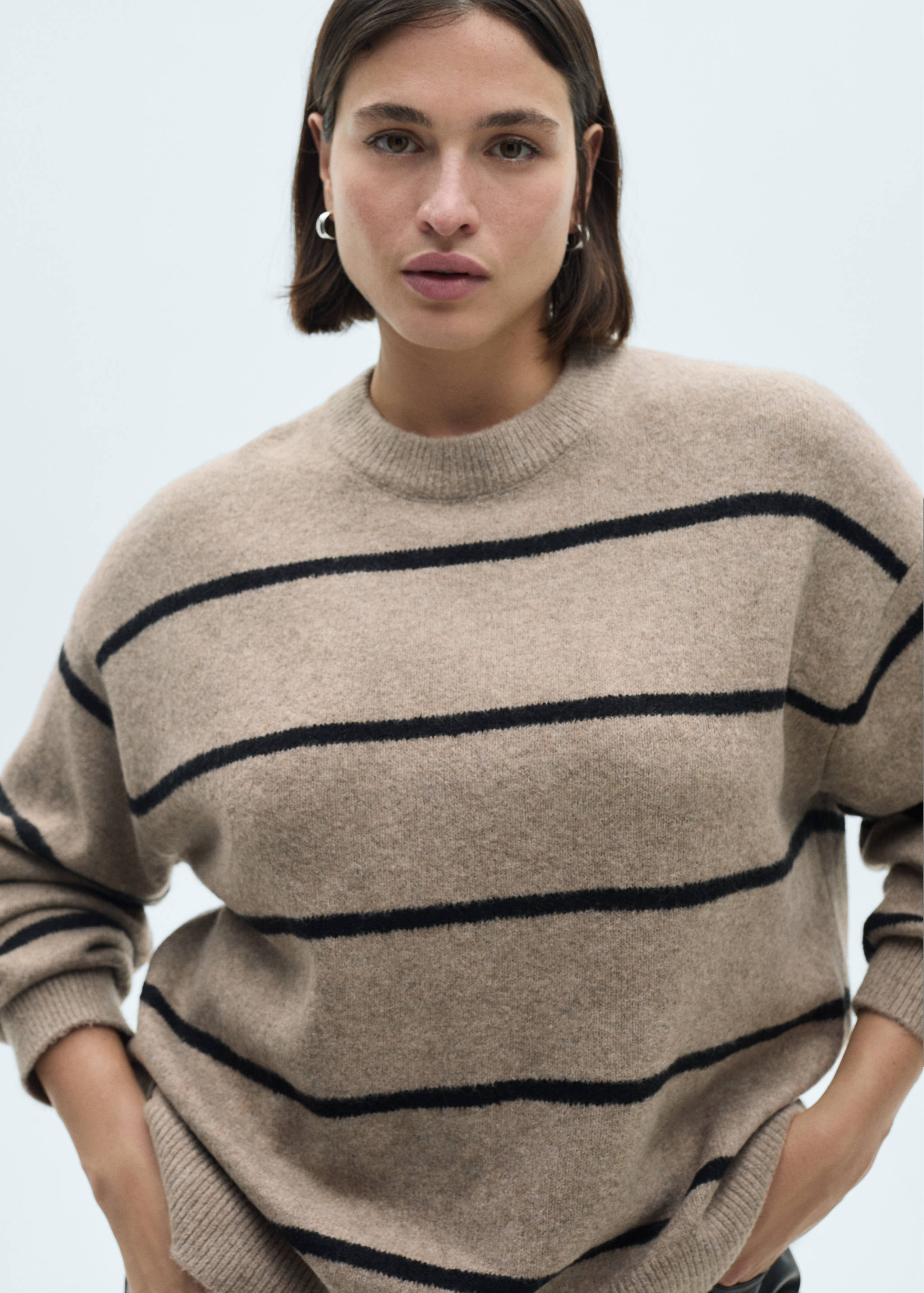 Knit striped sweater - Details of the article 5