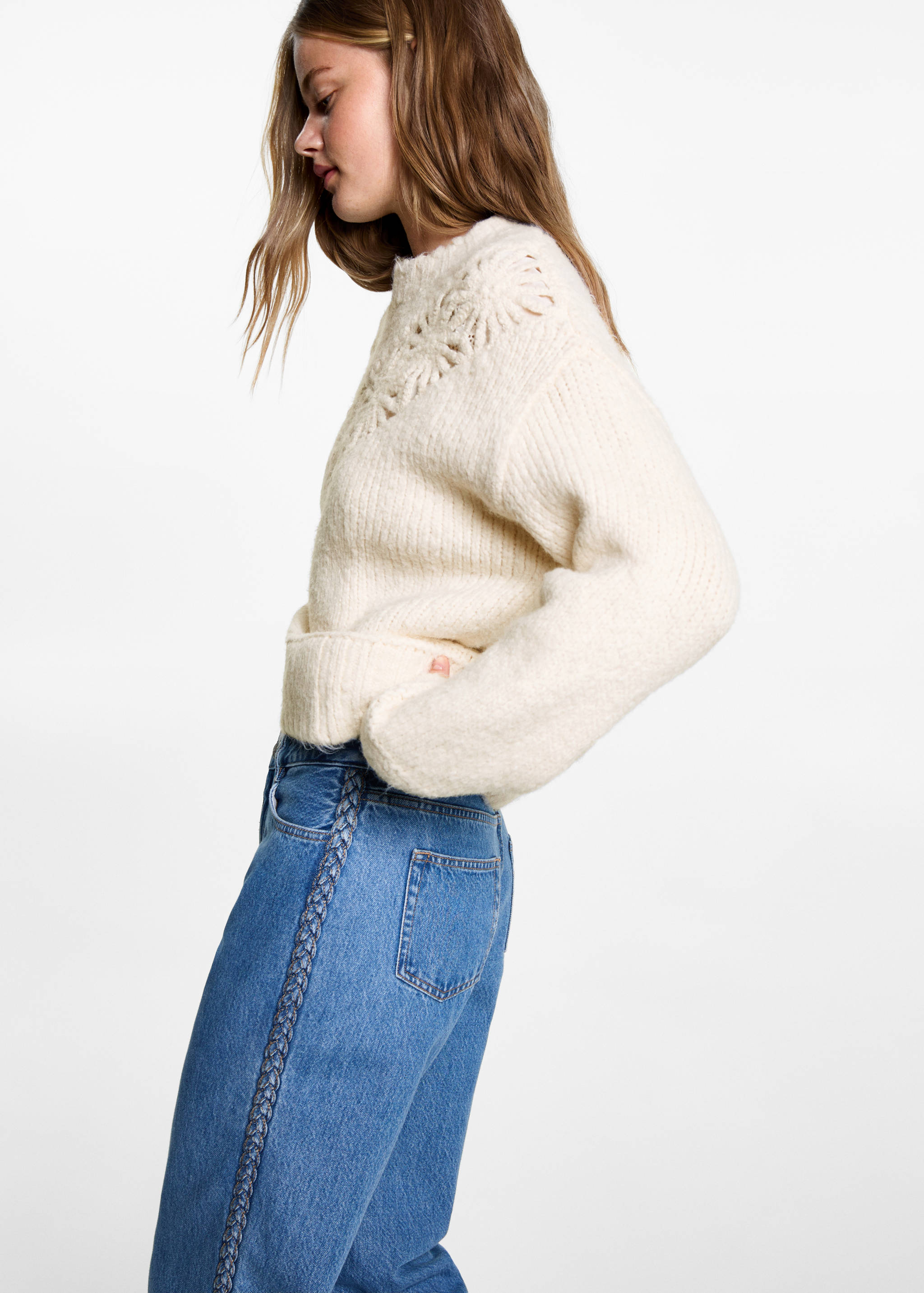 Flowers knit sweater - Details of the article 2