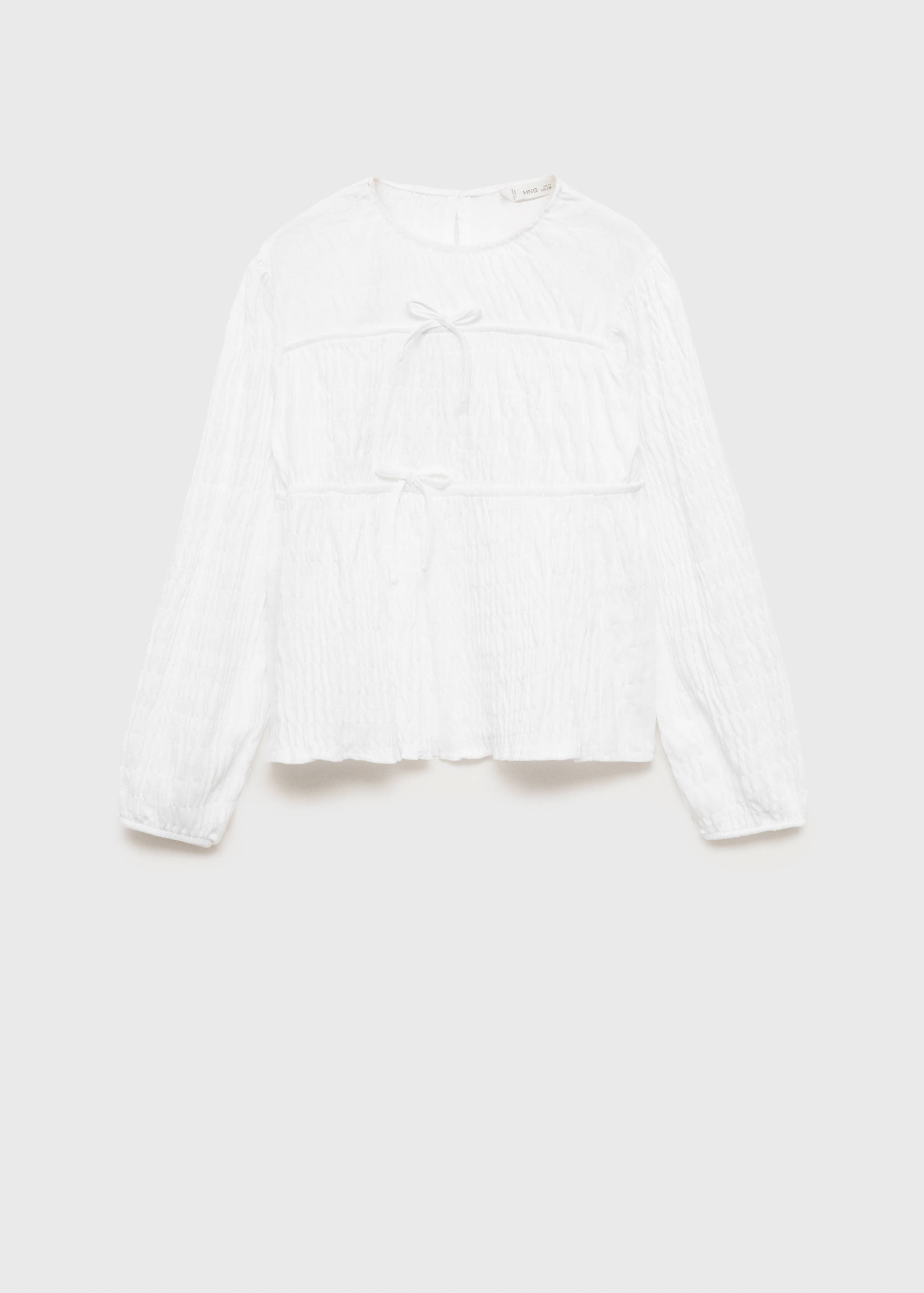 Blouse with gathered bows - Article without model