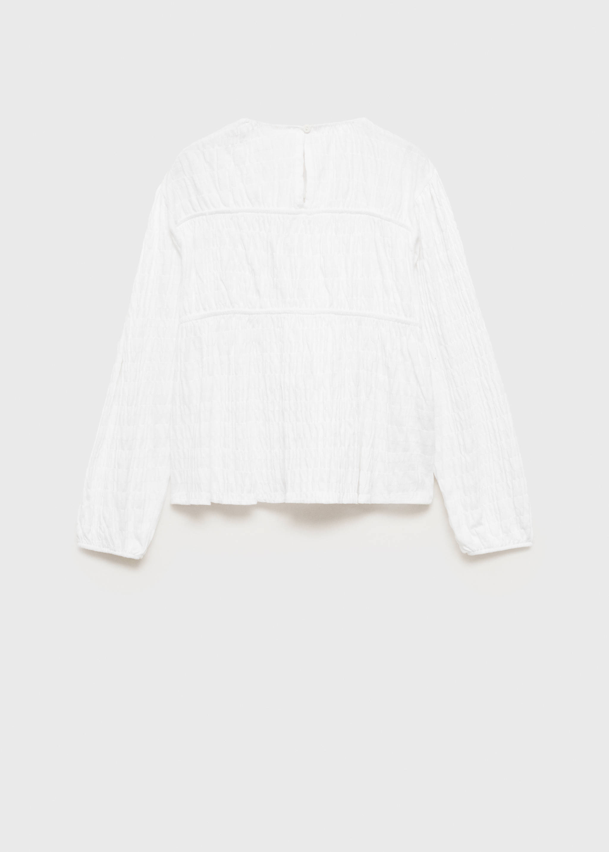 Blouse with gathered bows - Reverse of the article