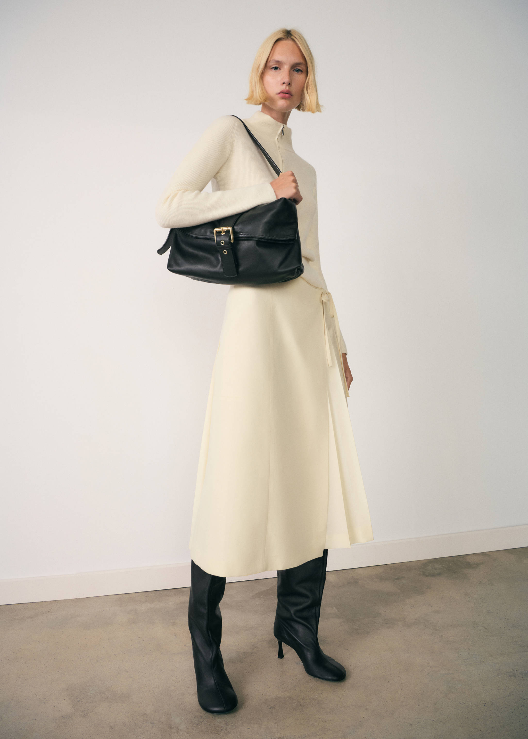 Jersey cuello perkins cremallera - Plano general