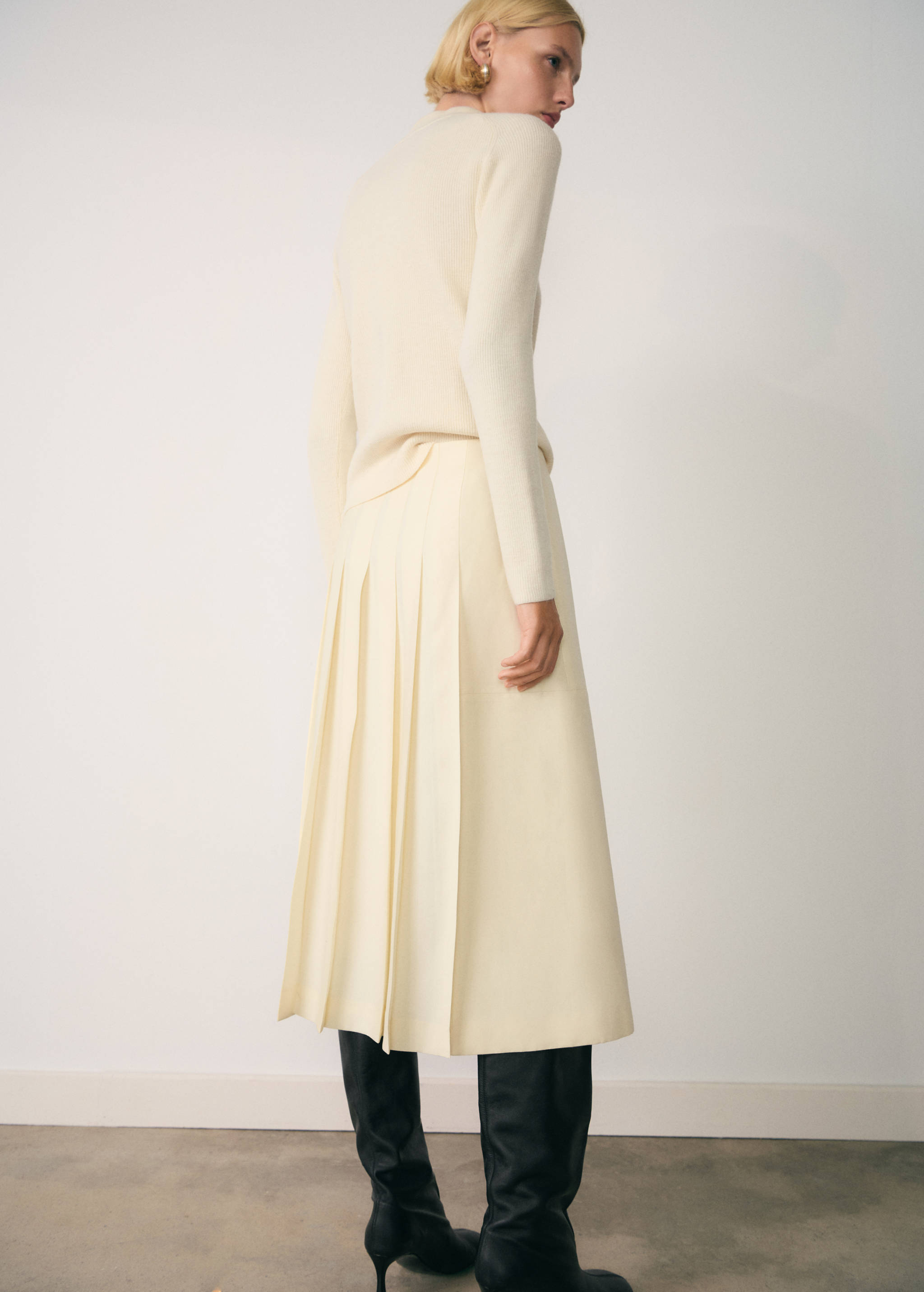 Jersey cuello perkins cremallera - Reverso del artículo