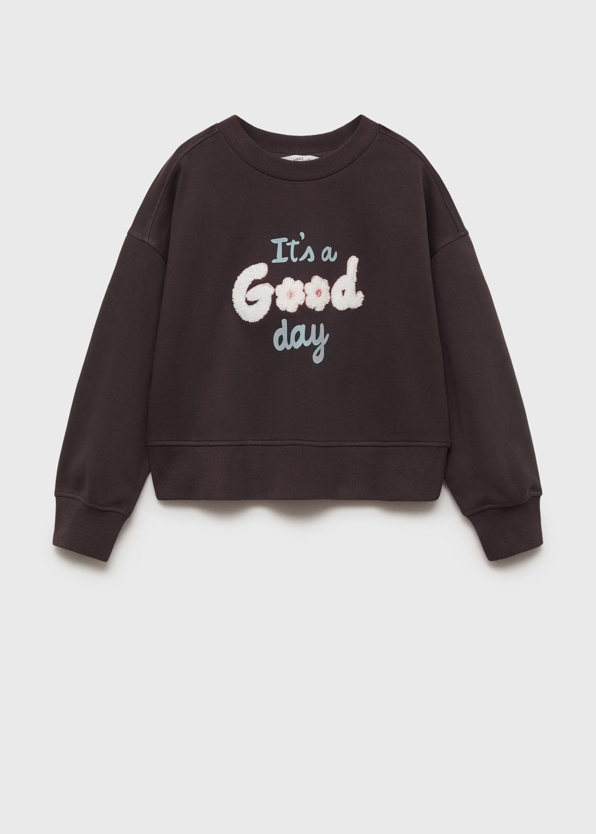 Embroidered printed hoodie - Article without model
