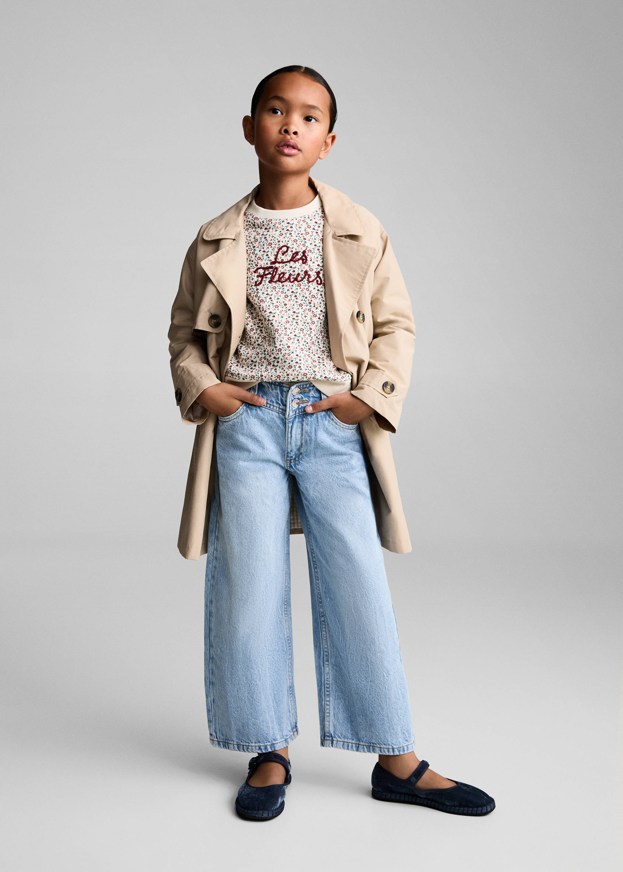 Sweat-shirt imprimé à fleurs - Plan général