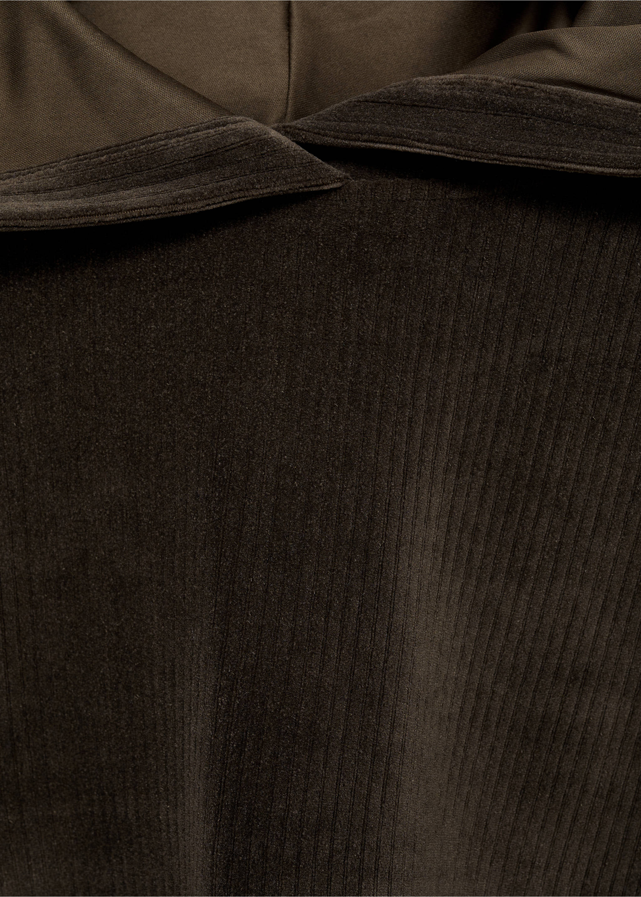 Sudadera capucha pana - Detalle del artículo 8, Khaki. Ref: 77007710-00.